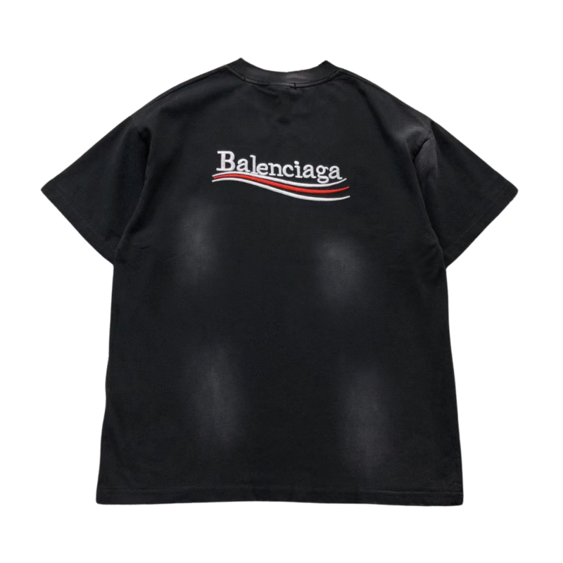 Balenciaga Political Logo Tshirt Black