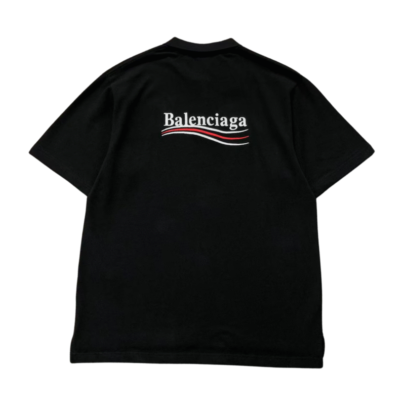 Balenciaga Political Logo Tshirt Black