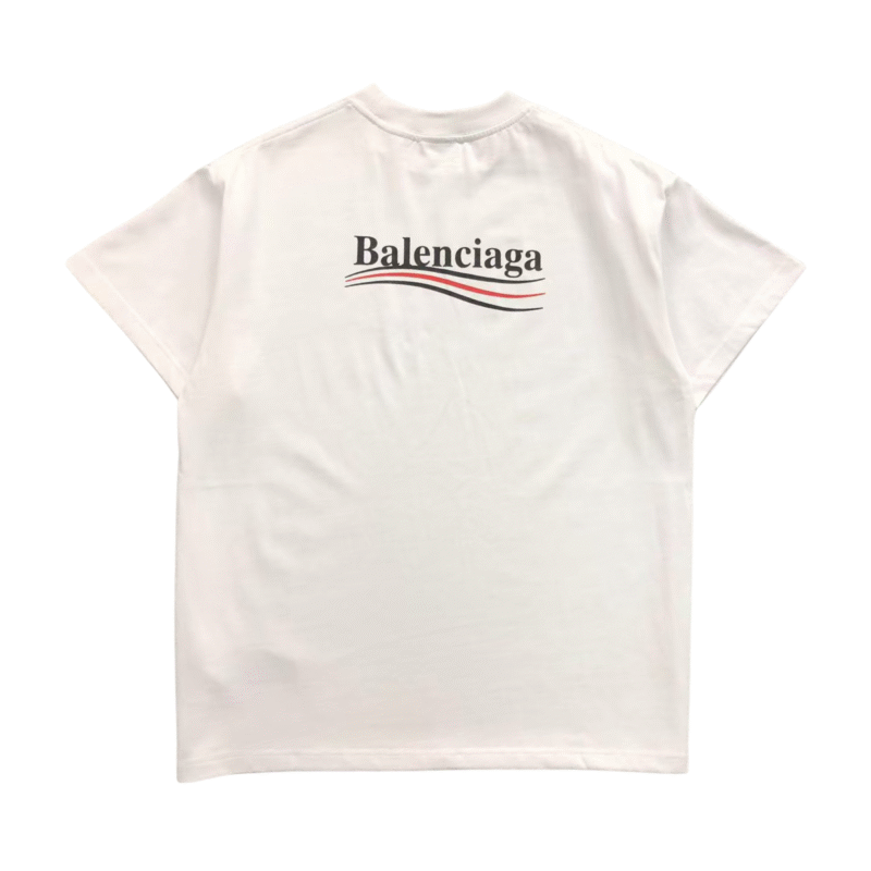 Balenciaga Political Logo Tshirt White