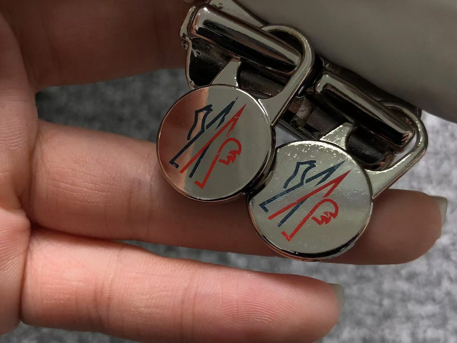 Moncler Logo Puffer Jacket White - Image 11