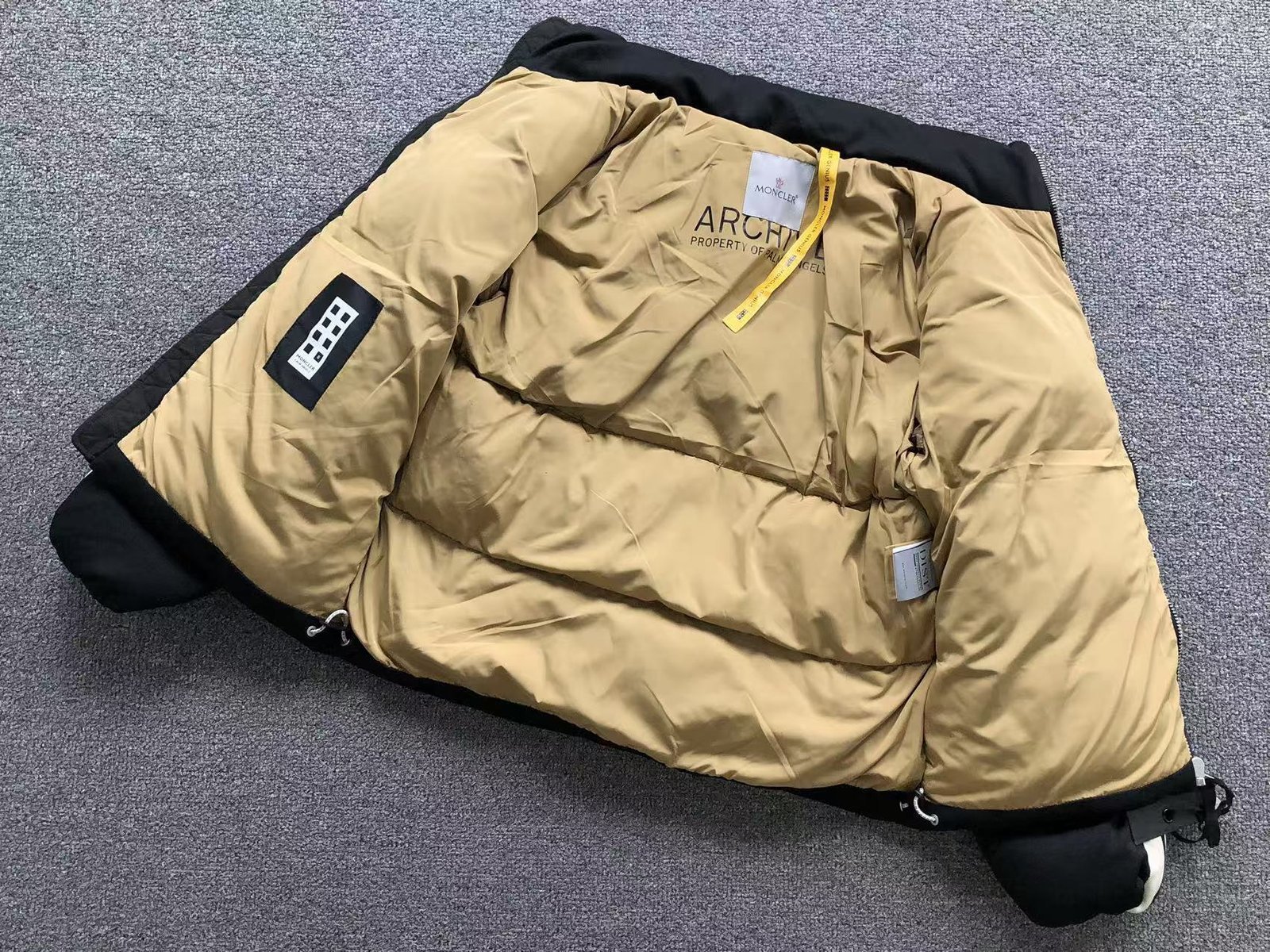 Palm Angels Moncler Puffer Jacket Black - Image 10