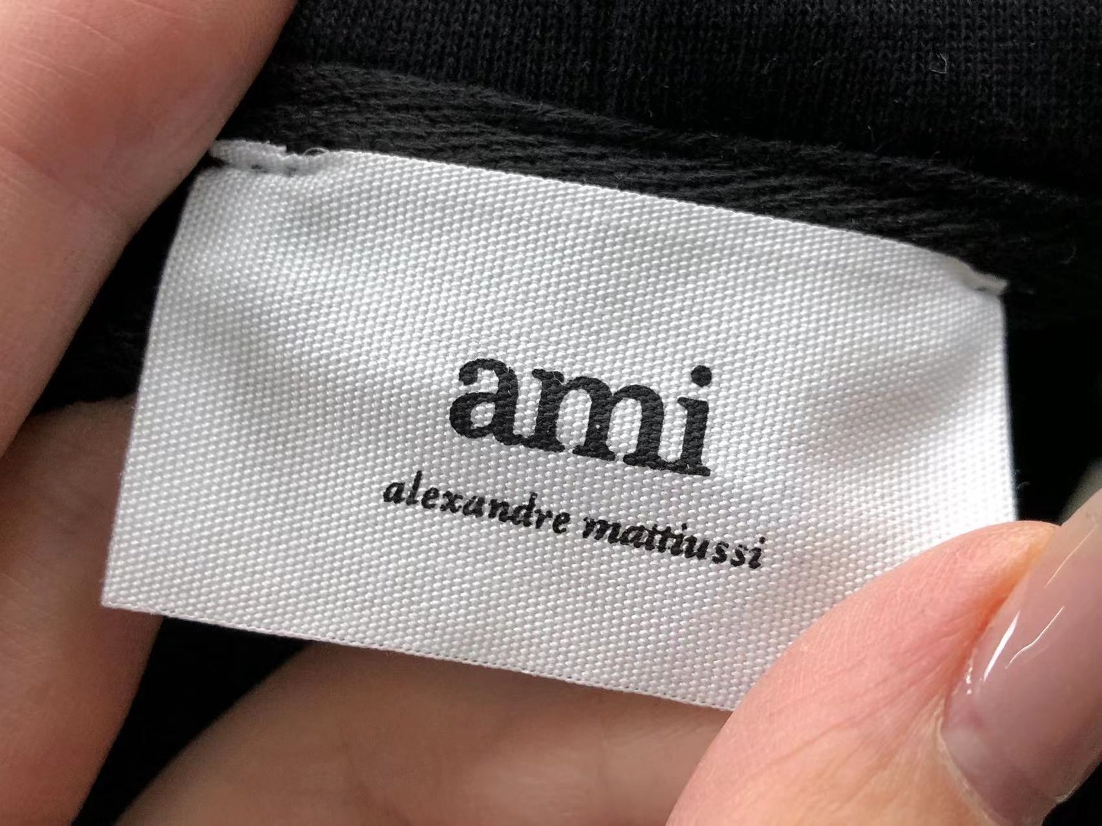 Ami Red Heart Zip Up Hoodie White - Image 10