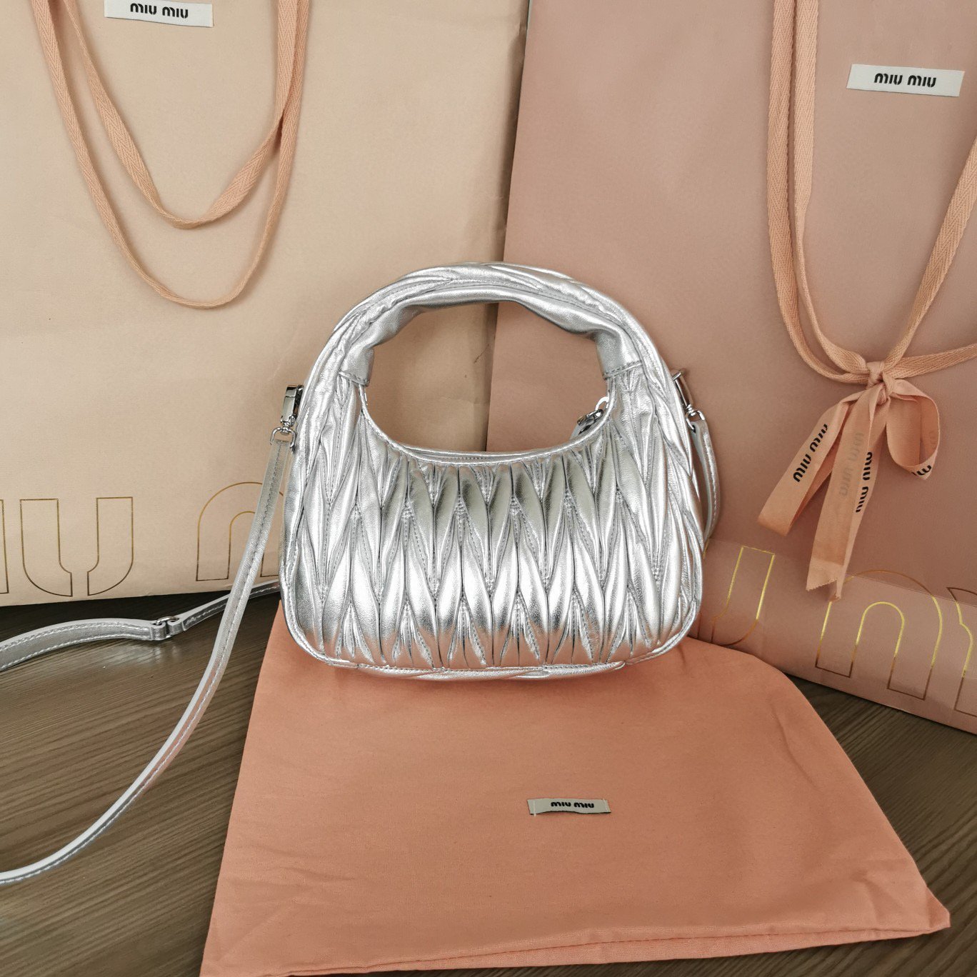 Miu Miu Bag Silver - Image 10