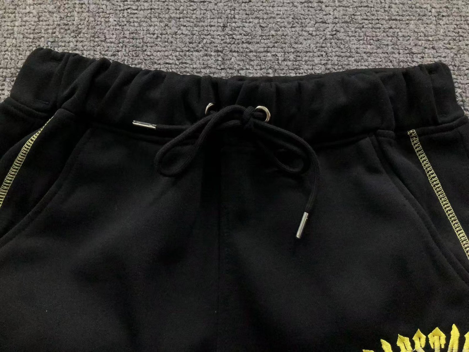 Trapstar Central Cee Irongate Chenille Arch Tracksuit Black Yellow - Image 11