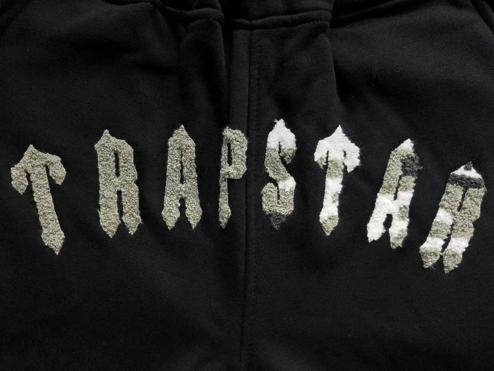 Trapstar Irongate Chenille Tracksuit Black Grey Camo - Image 11