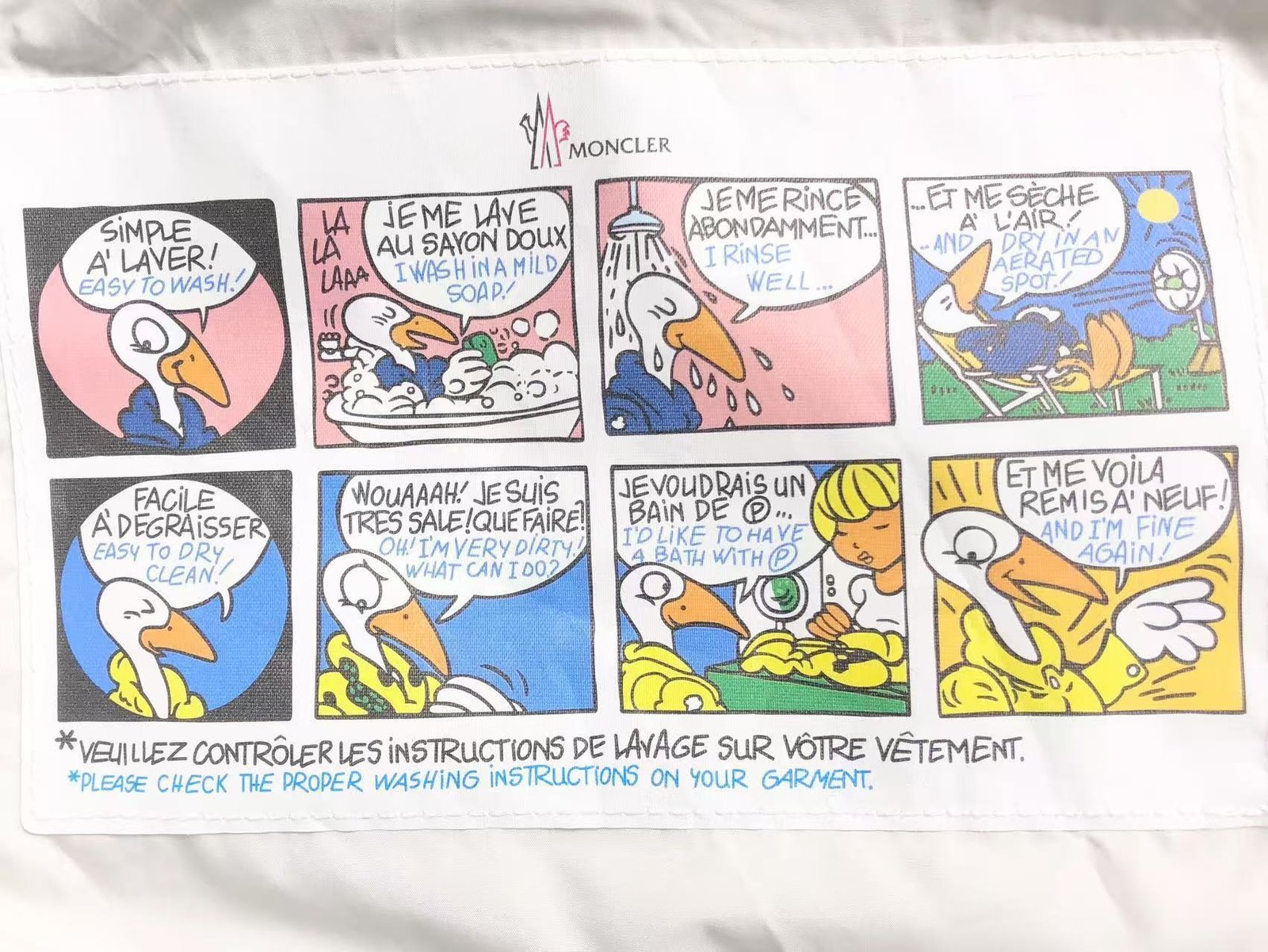 Moncler Logo Puffer Jacket White - Image 17