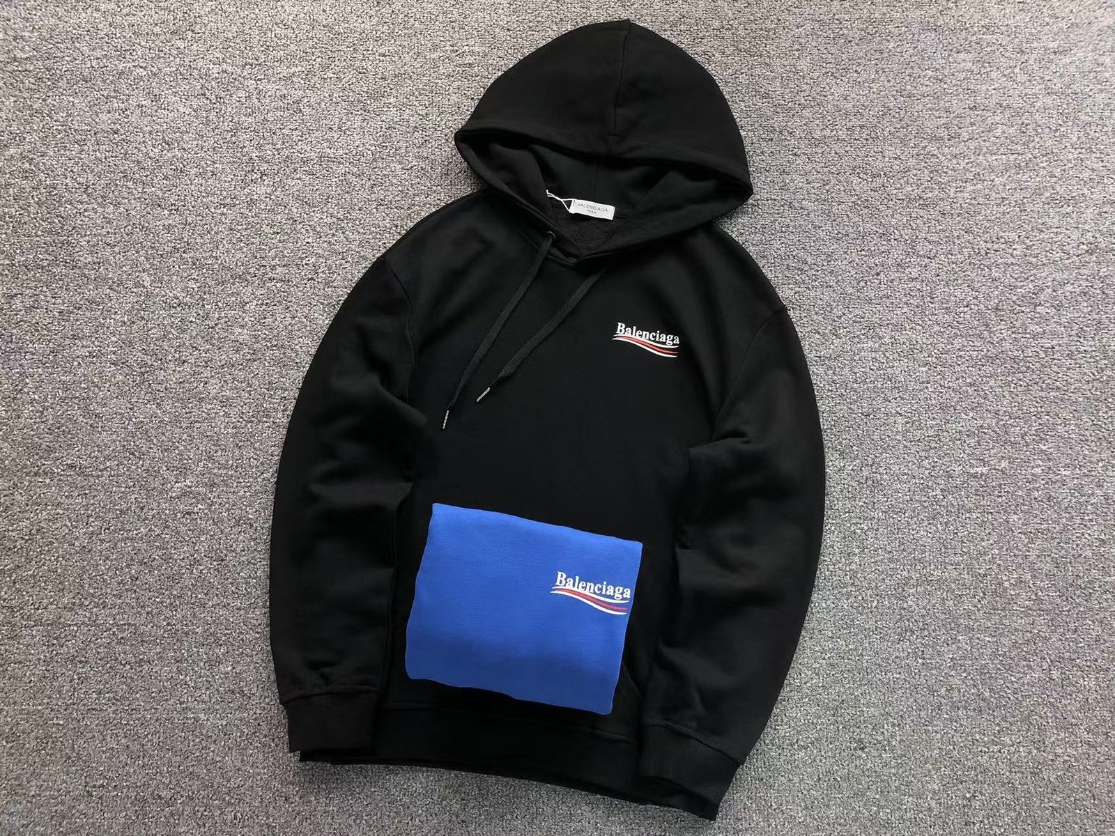 Balenciaga Political Logo Hoodie Black - Image 2