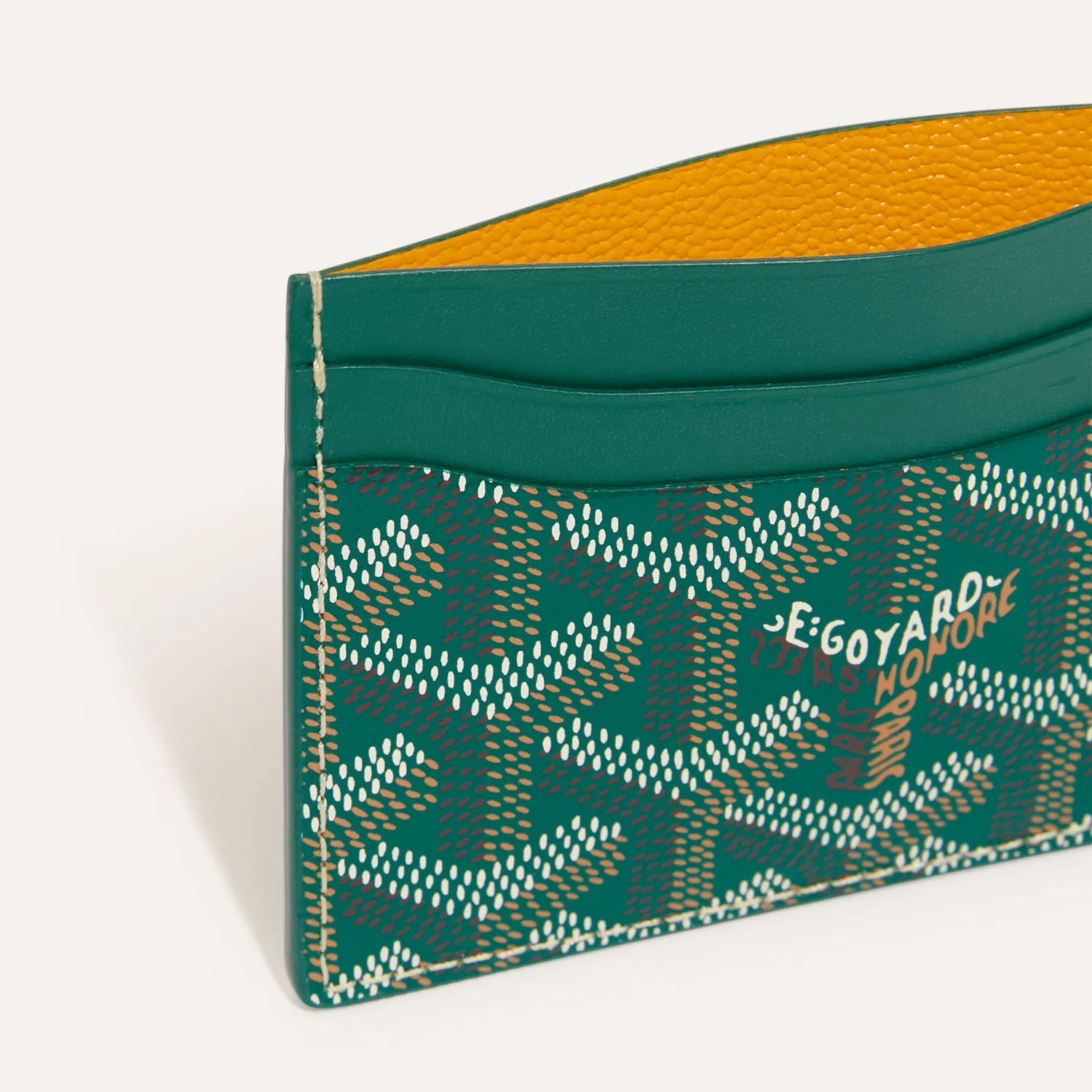 Goyard Card Wallet Green - Image 2