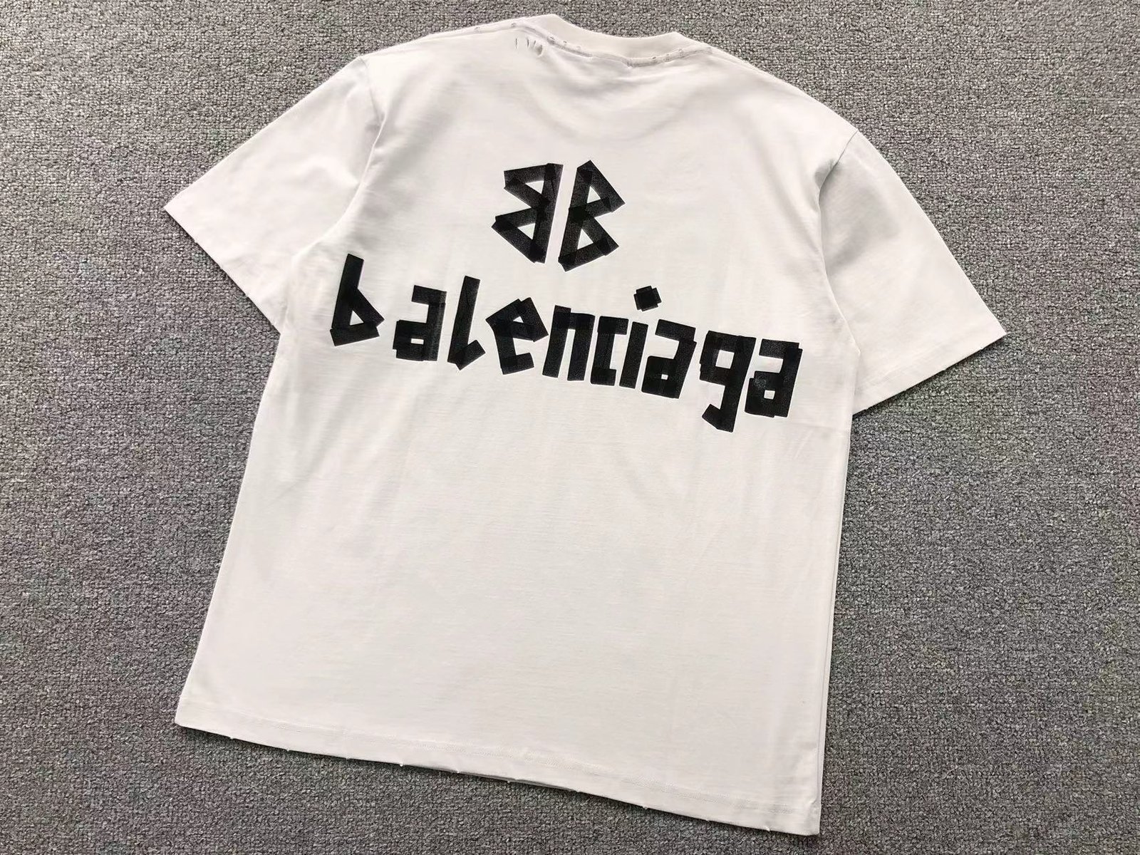 Balenciaga Tape Type Tshirt White - Image 2