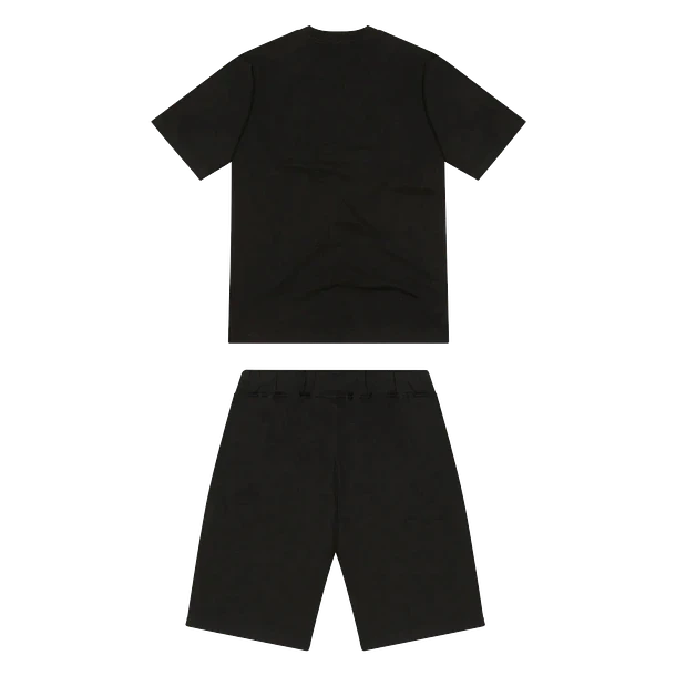 Trapstar Chenille Decoed Short Set - Black Green - Image 2