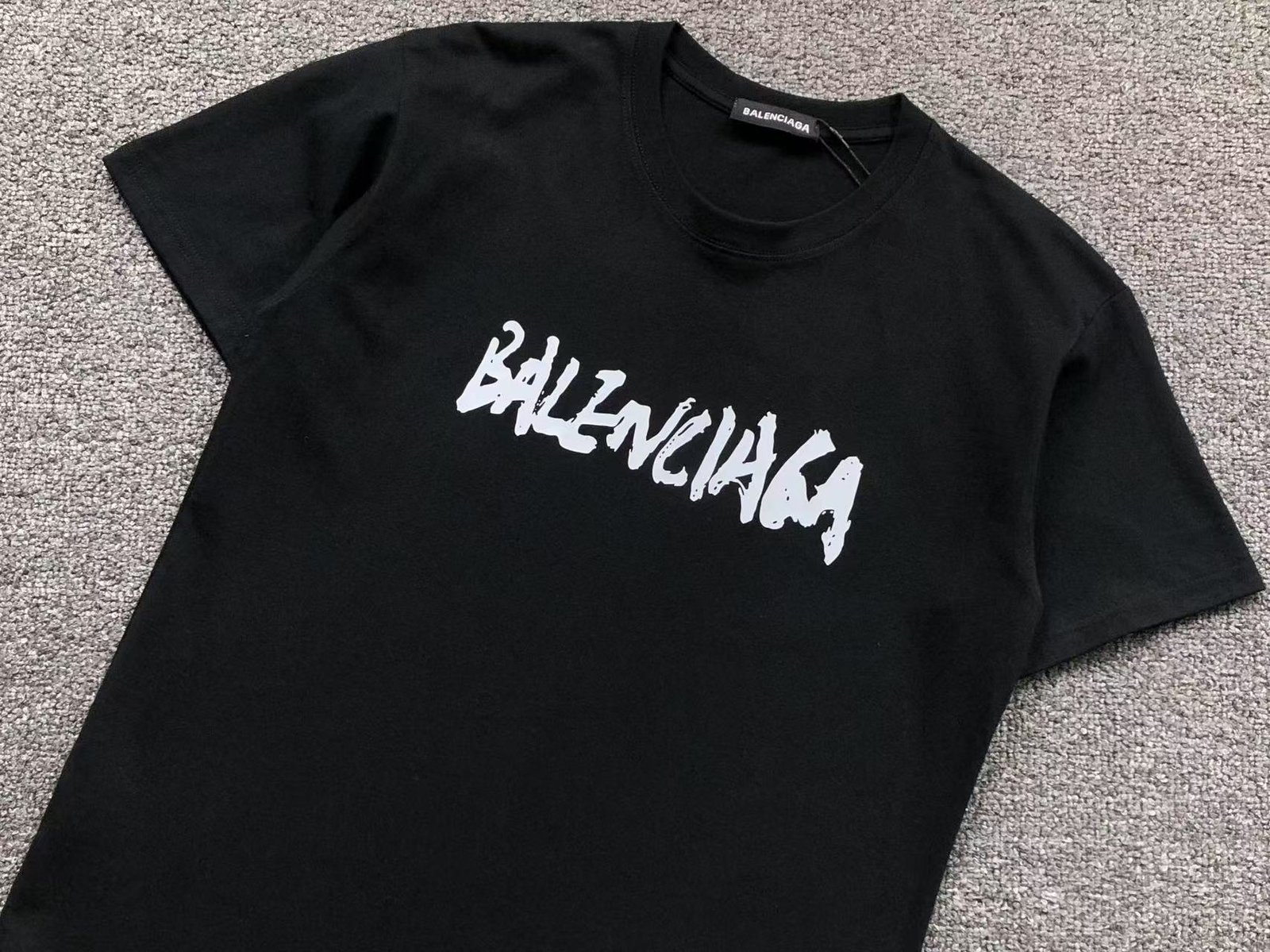 Balenciaga Logo Tshirt Black - Image 2