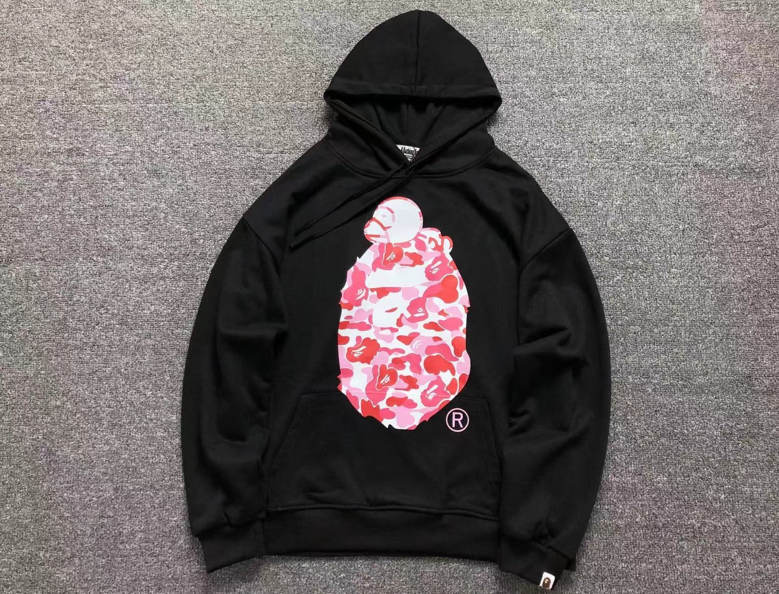 Bape Big Head Ape black Hoodie - Image 2