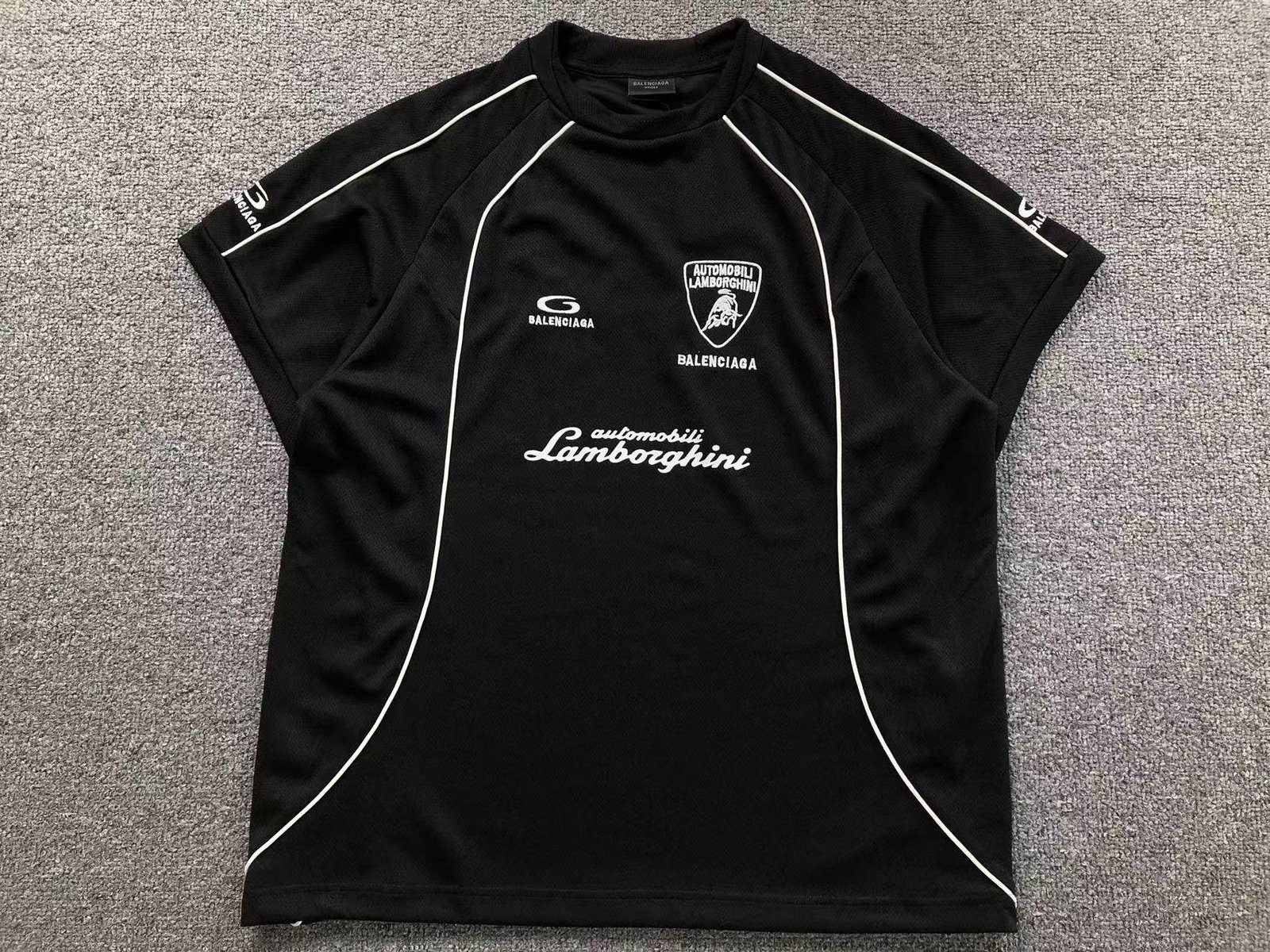Balenciaga Lamborghini Tshirt Black - Image 2