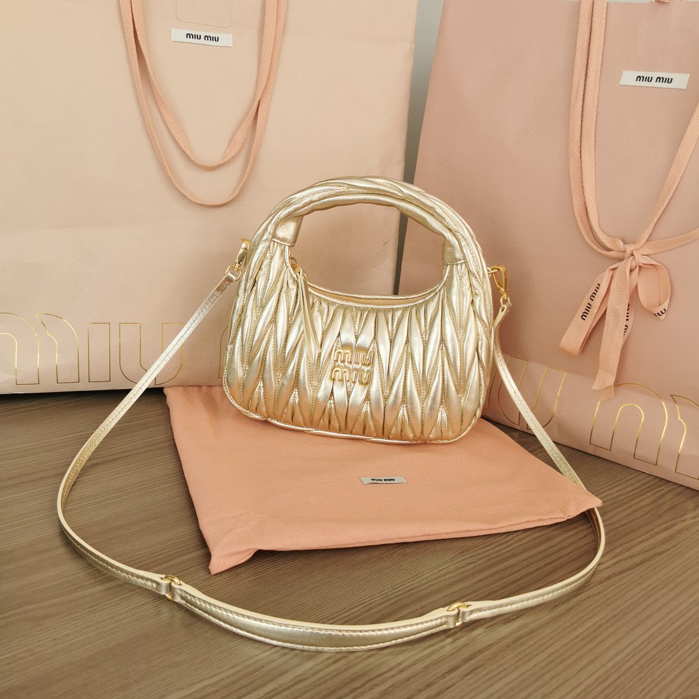Miu Miu Bag Gold - Image 2