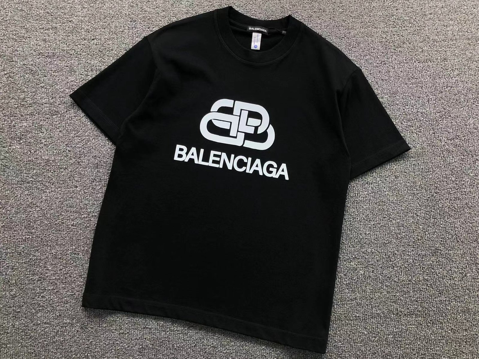 Balenciaga Logo Tshirt Black - Image 2