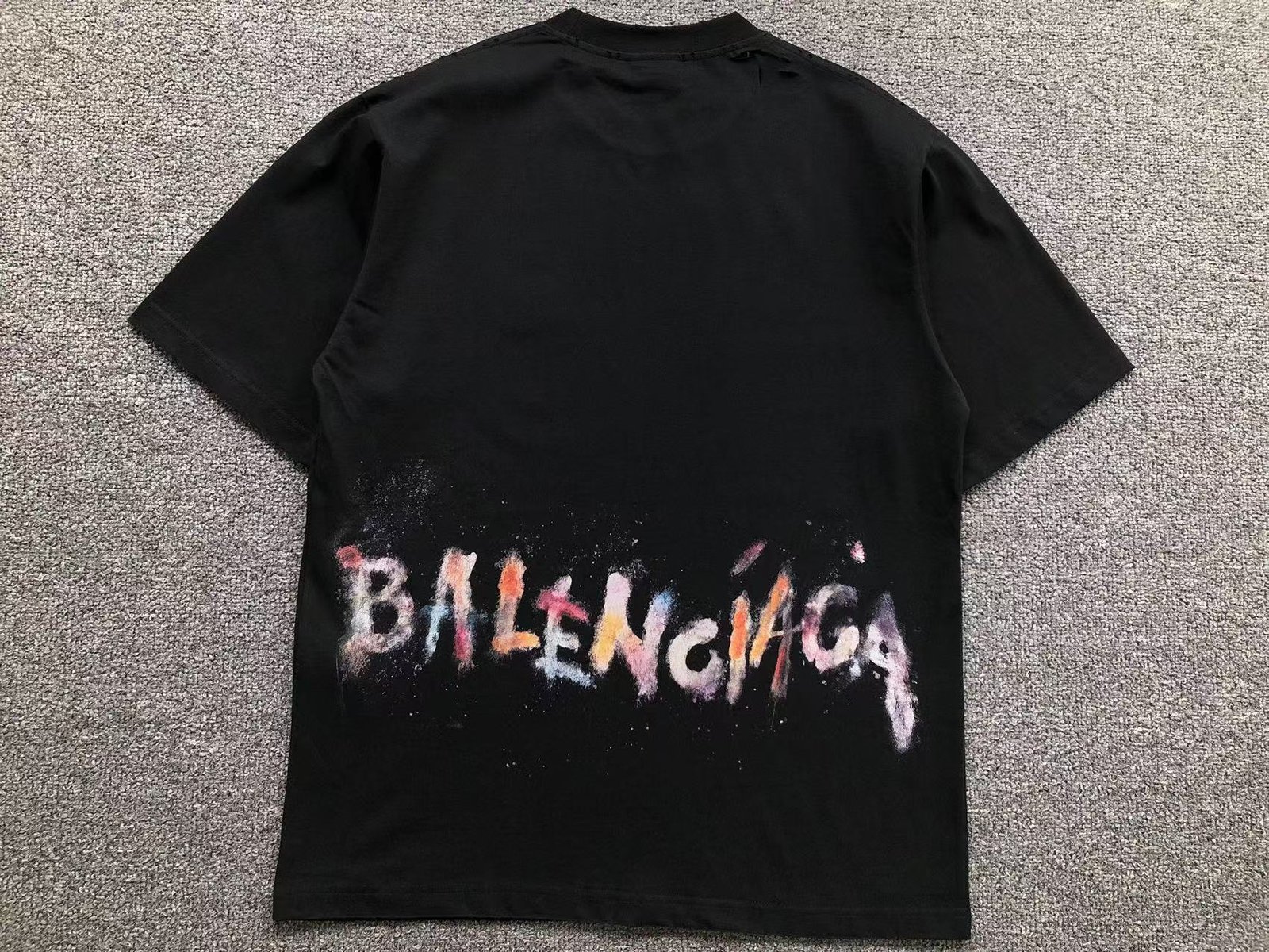Balenciaga Logo Tshirt Black - Image 2