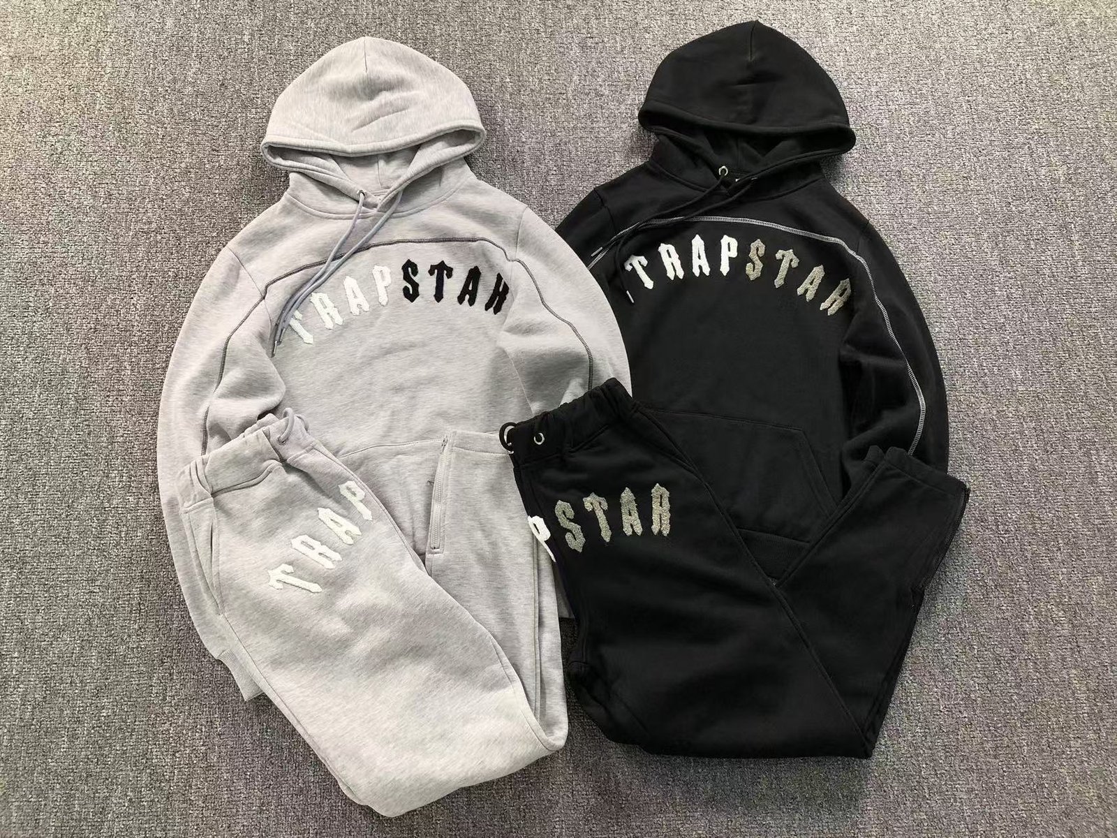 Trapstar Irongate Chenille Arch Tracksuit Grey - Image 2