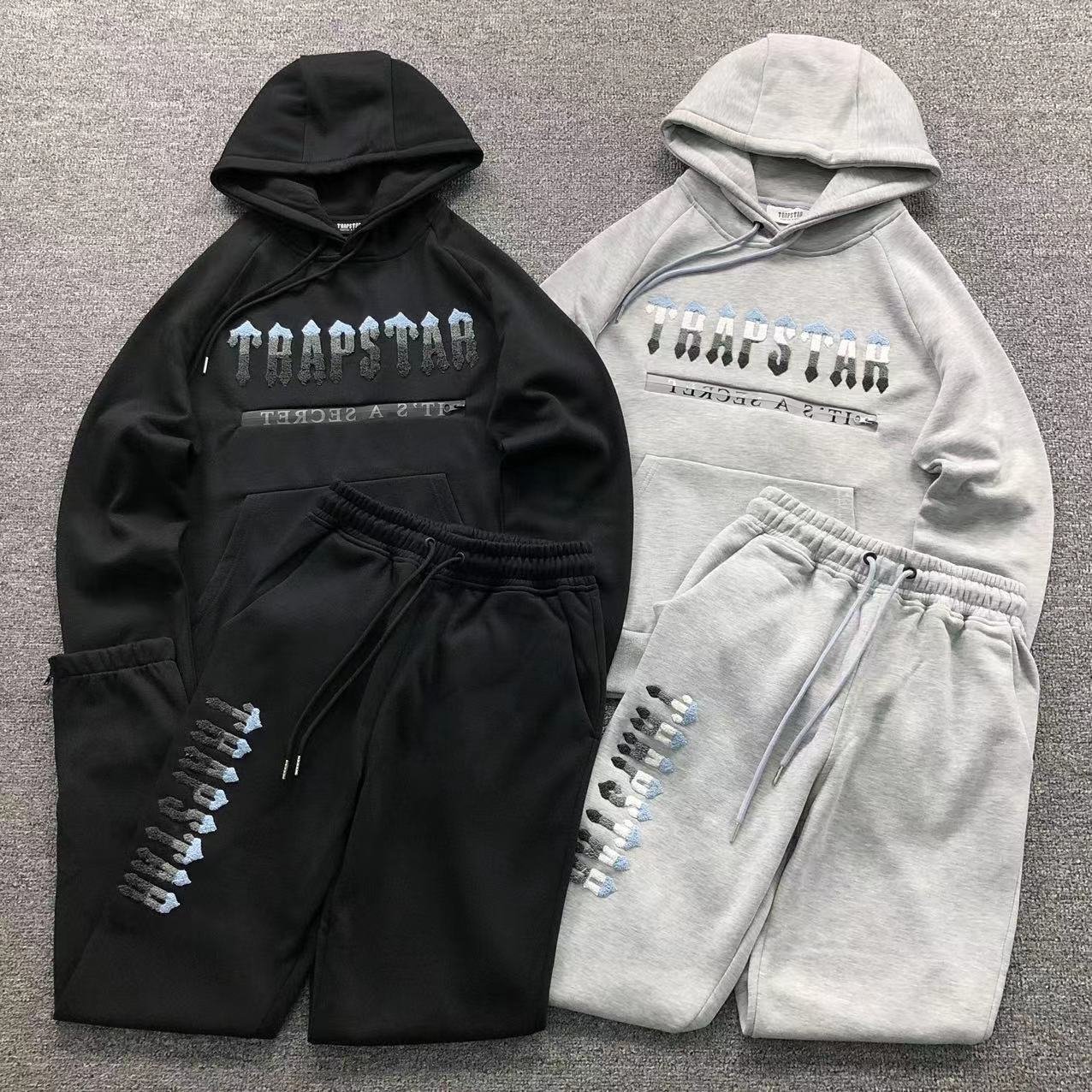 Trapstar Gradient Logo Tracksuit Black - Image 2