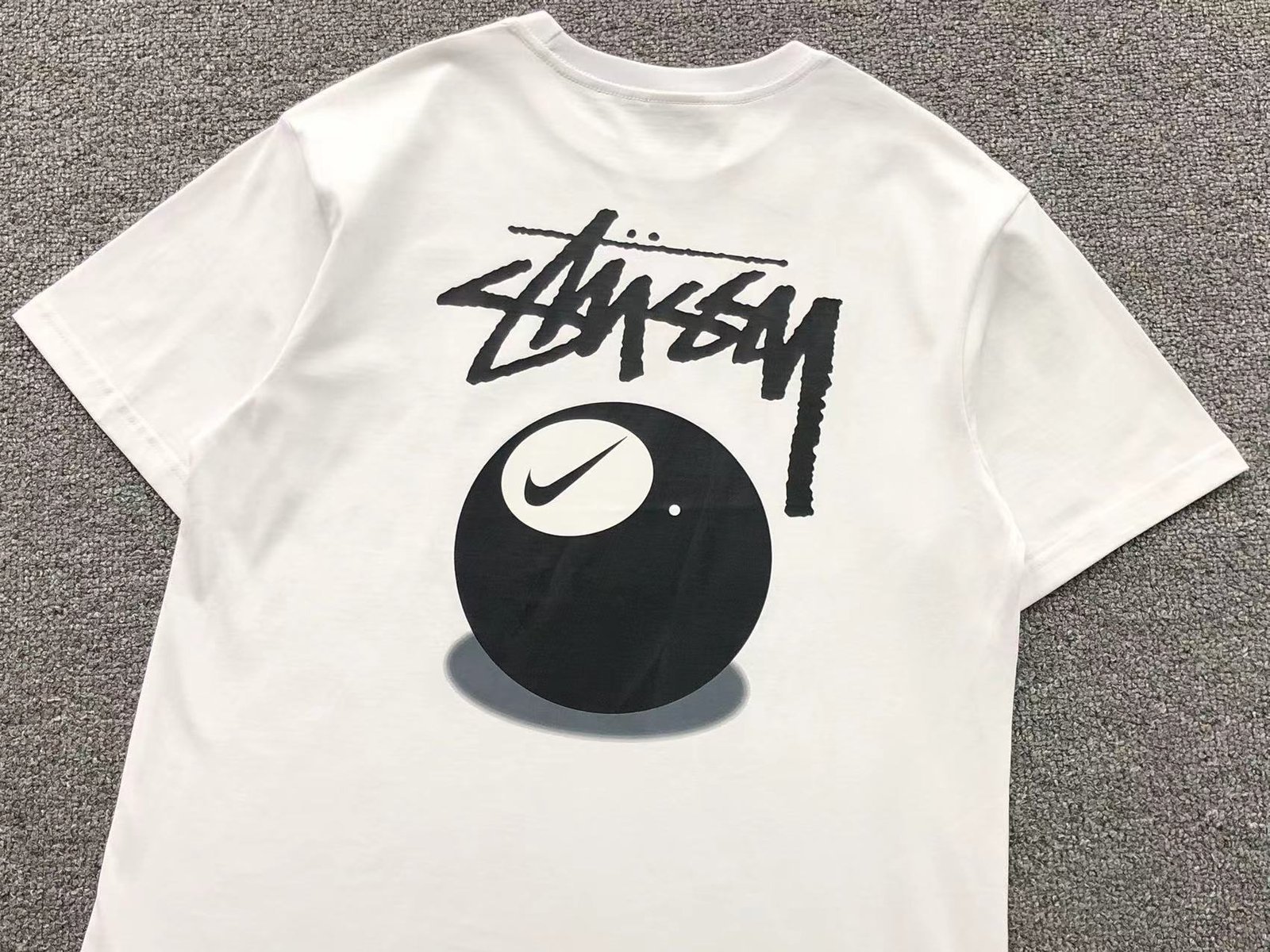 Stussy x Nike Tshirt White - Image 2