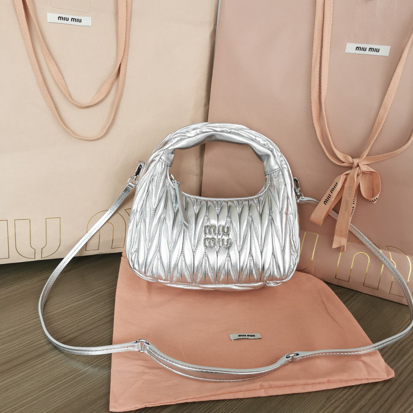 Miu Miu Bag Silver - Image 2