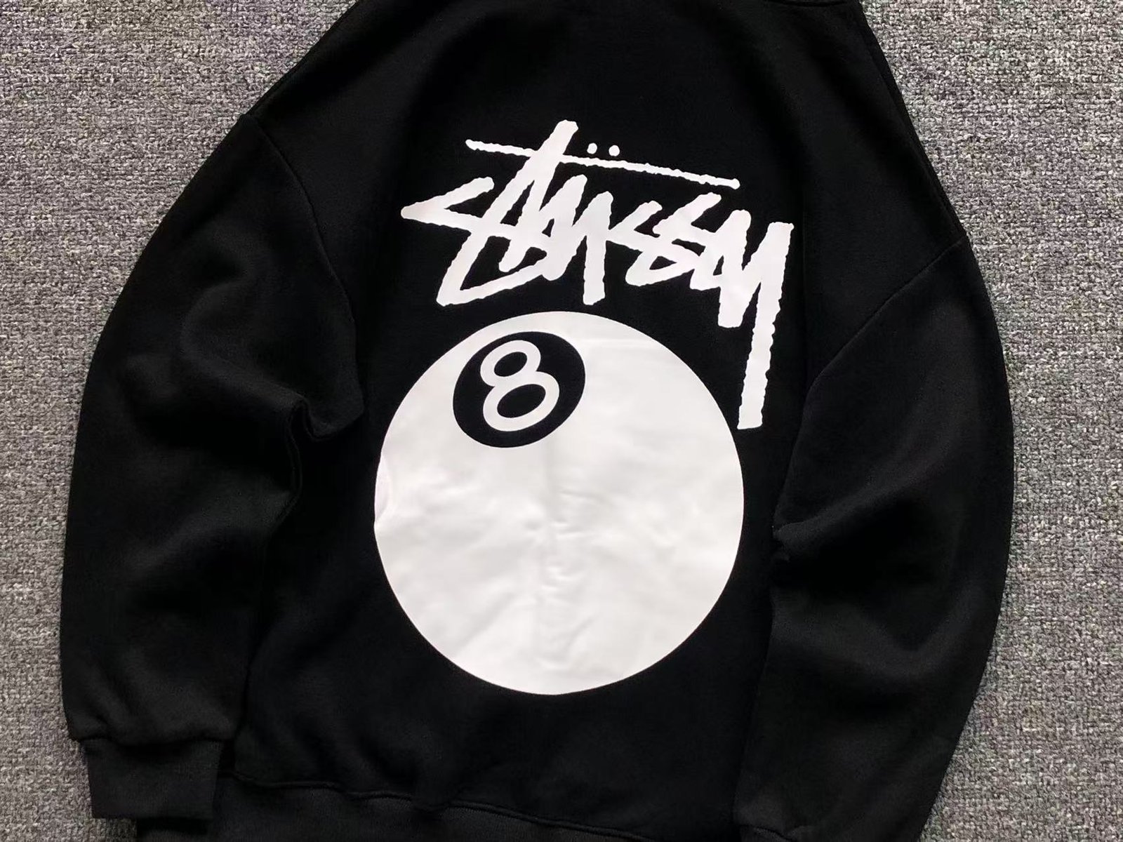 Stussy 8 Ball Hoodie Black - Image 2
