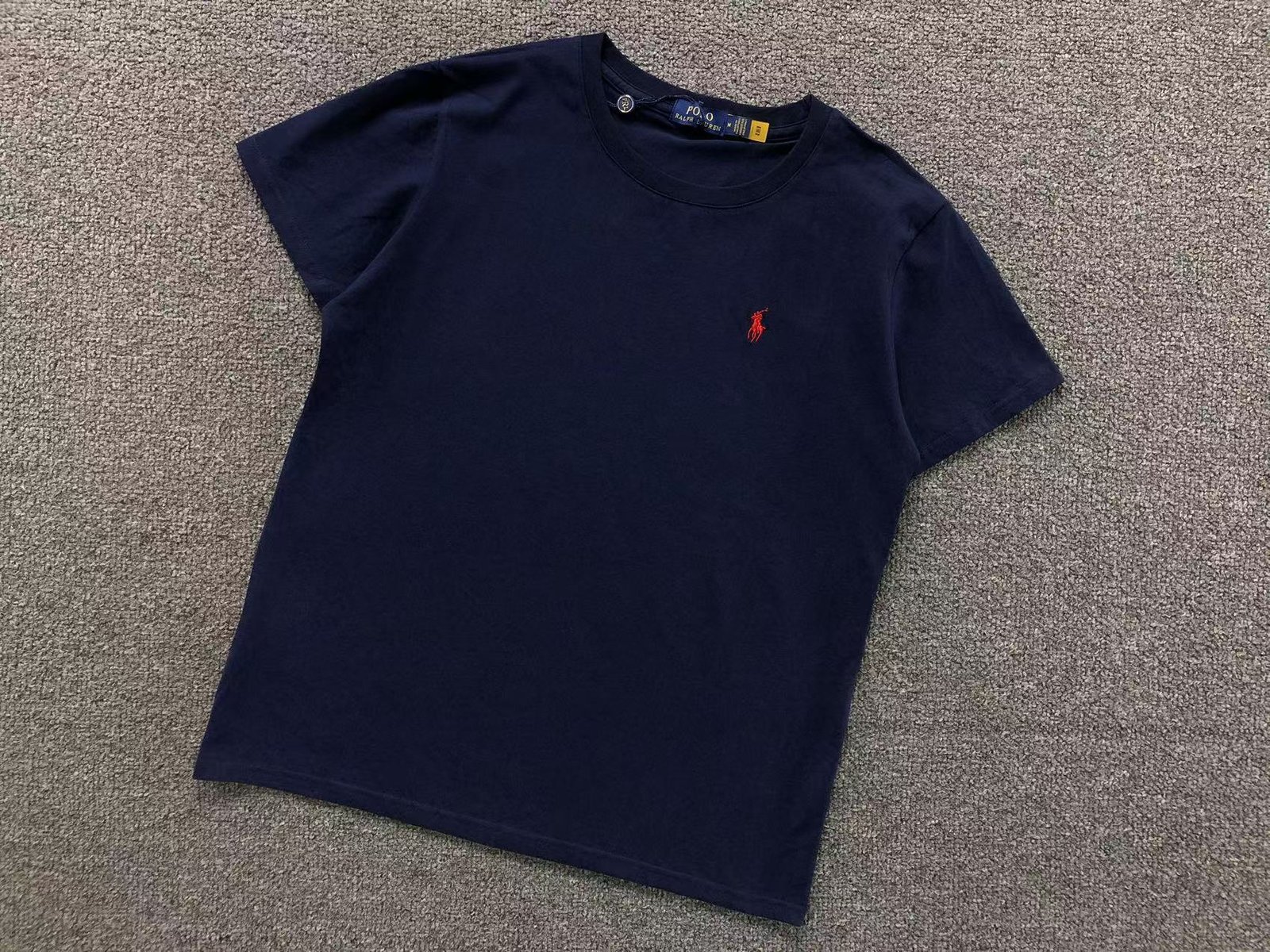 Ralph Lauren Tshirt Navy Red Logo - Image 2