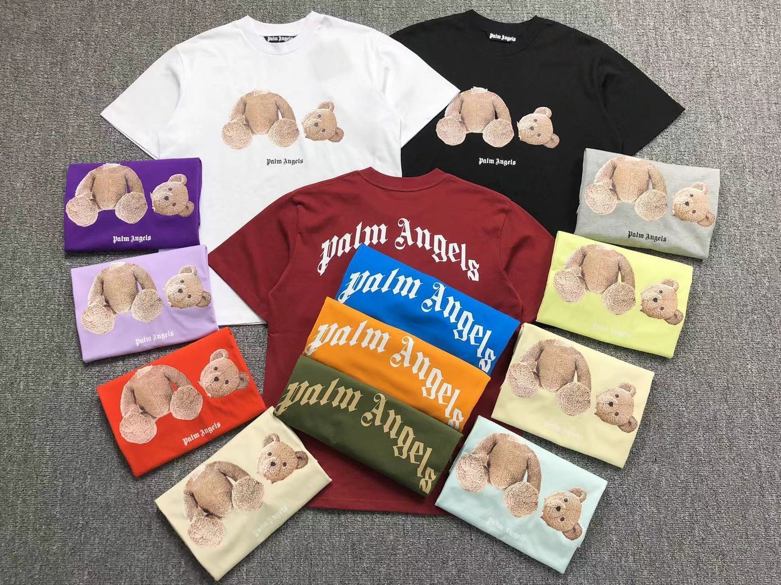 Palm Angels Teddy Tshirt Black - Image 2