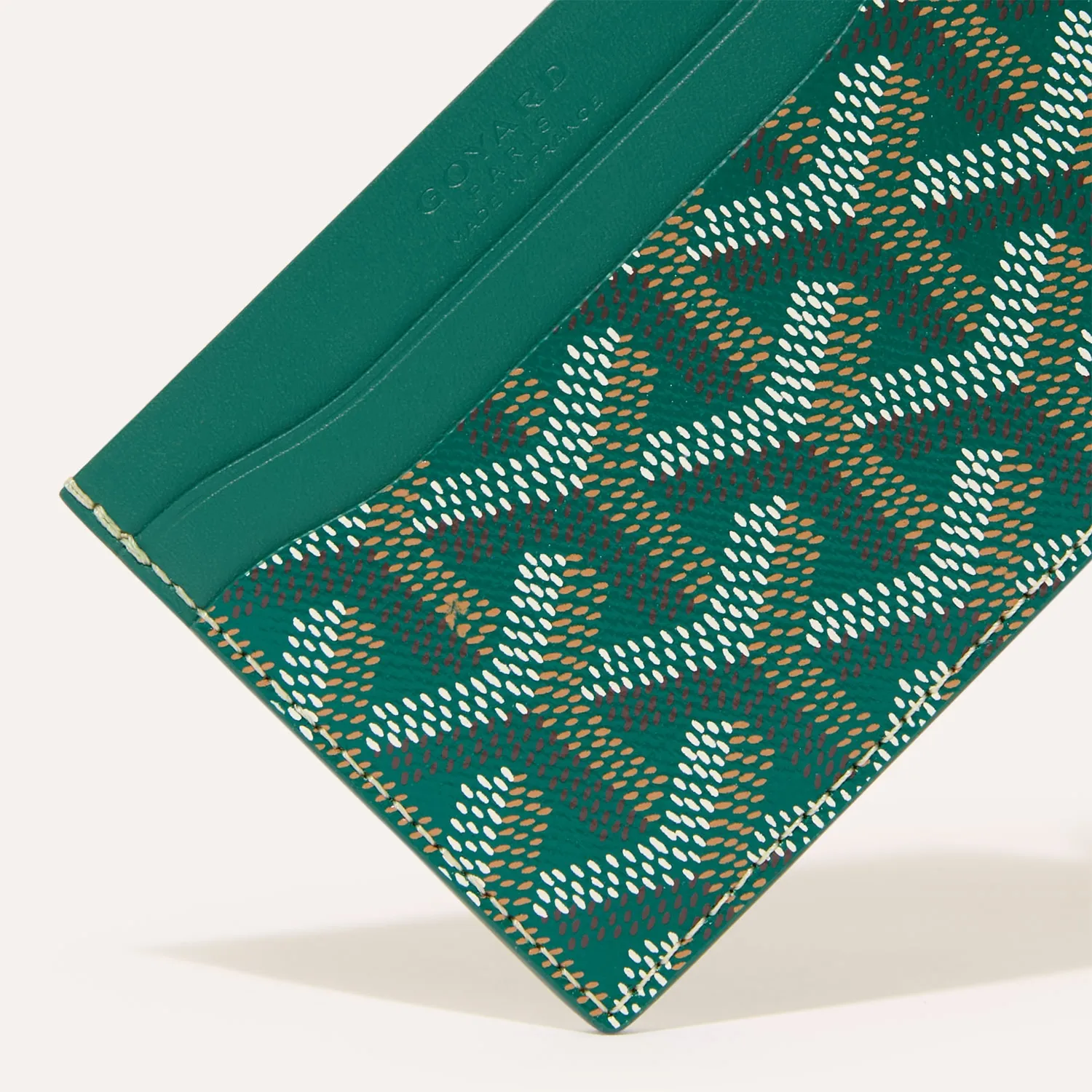 Goyard Card Wallet Green - Image 3