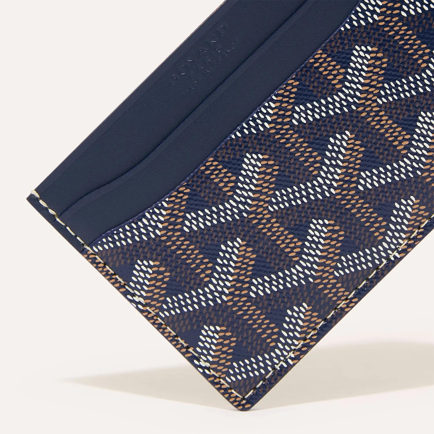 Goyard Card Wallet Navy Blue - Image 3