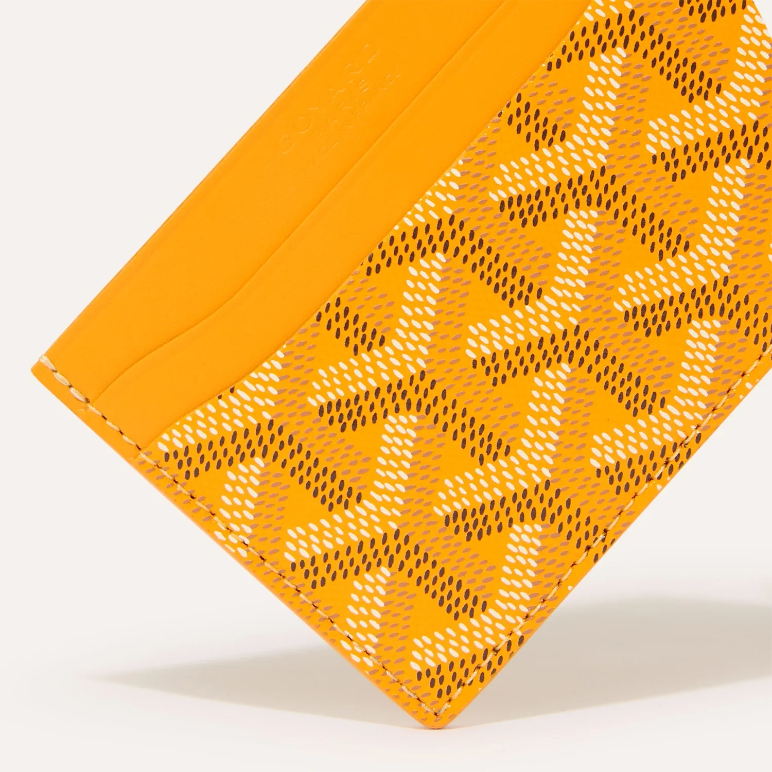 Goyard Card Wallet Yellow - Image 3