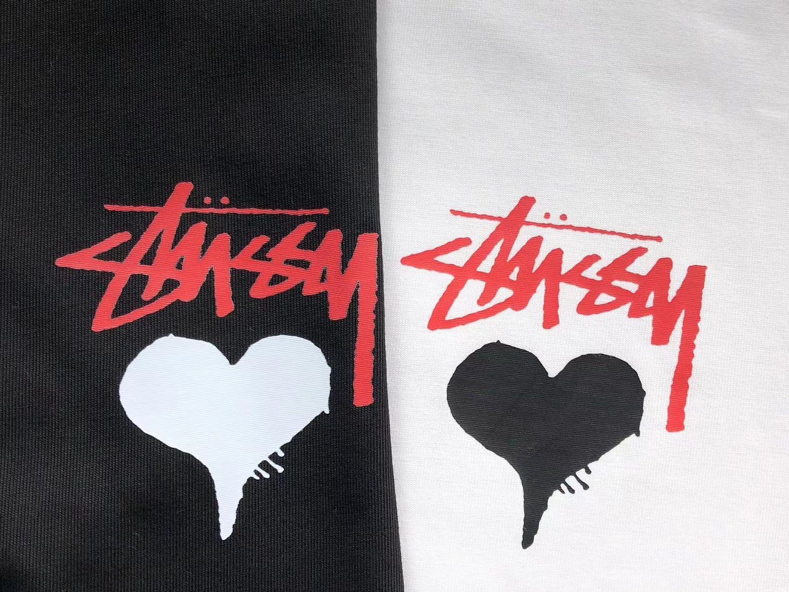 Stussy Heart Graphic Tshirt White - Image 3