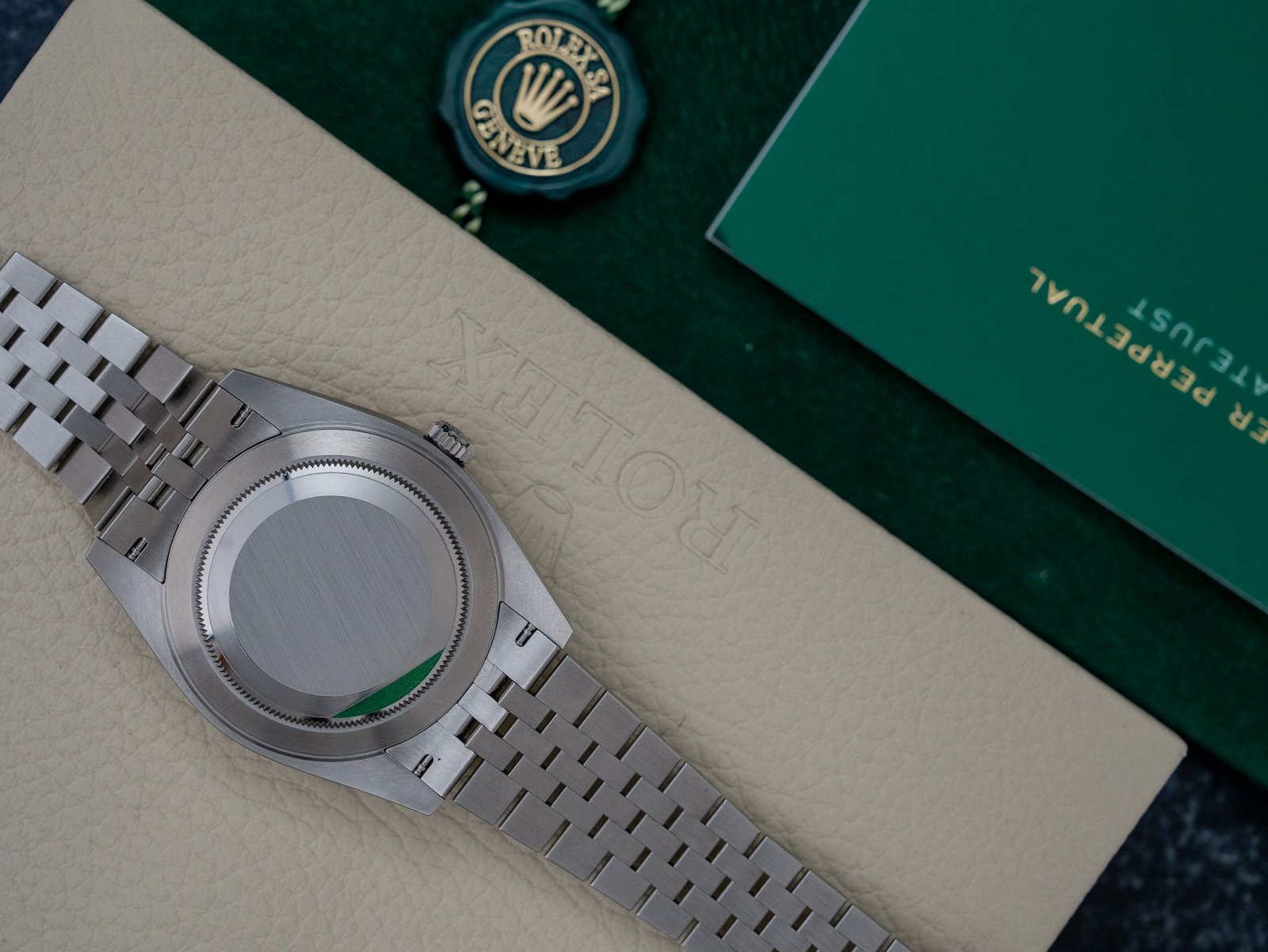 Rolex Date Just Black Index Dial Watch - Image 3