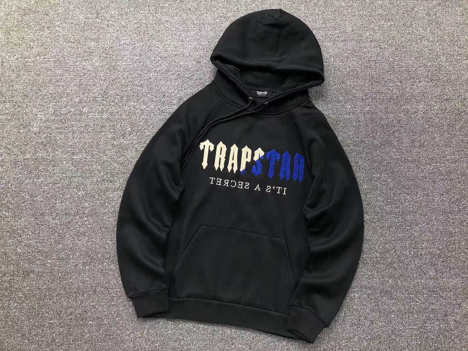Trapstar Chenille Decoded Tracksuit Black Blue - Image 3