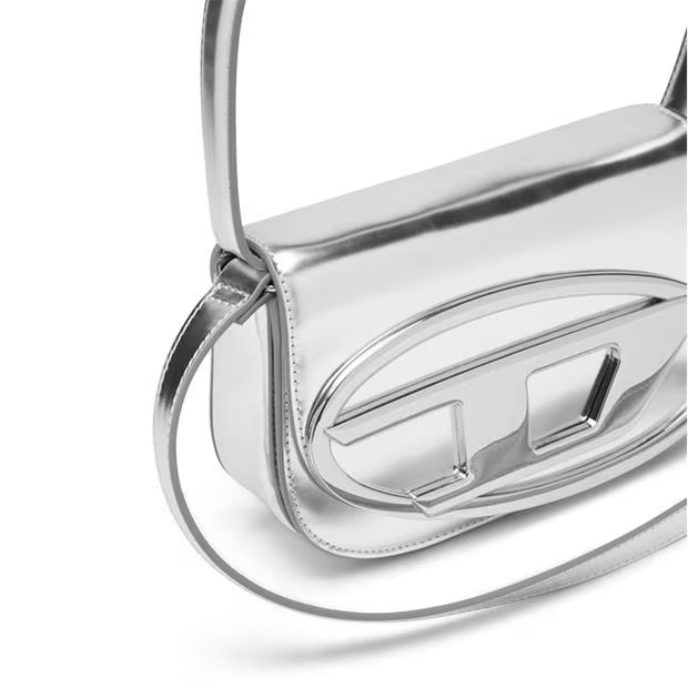 Diesel 1DR Shoulder Bag Silver - Image 3