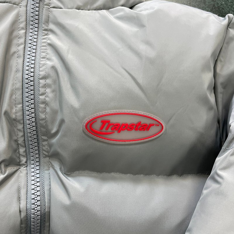 Trapstar Hyperdrive Jacket Grey Red - Image 3