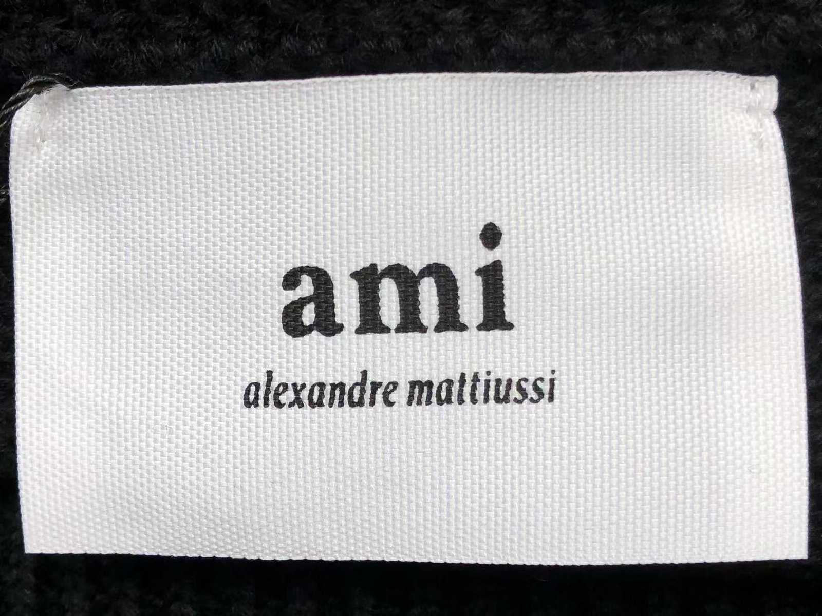 Ami Big Heart Wool Sweater White - Image 3