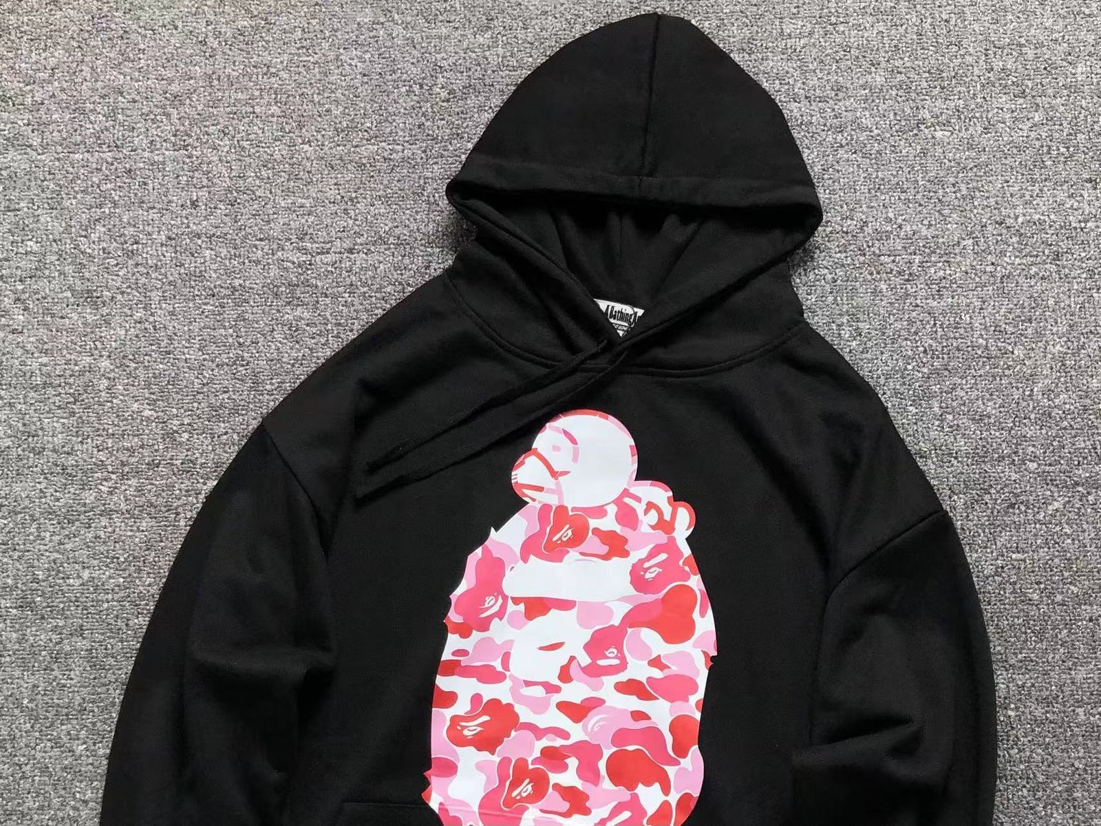 Bape Big Head Ape black Hoodie - Image 3