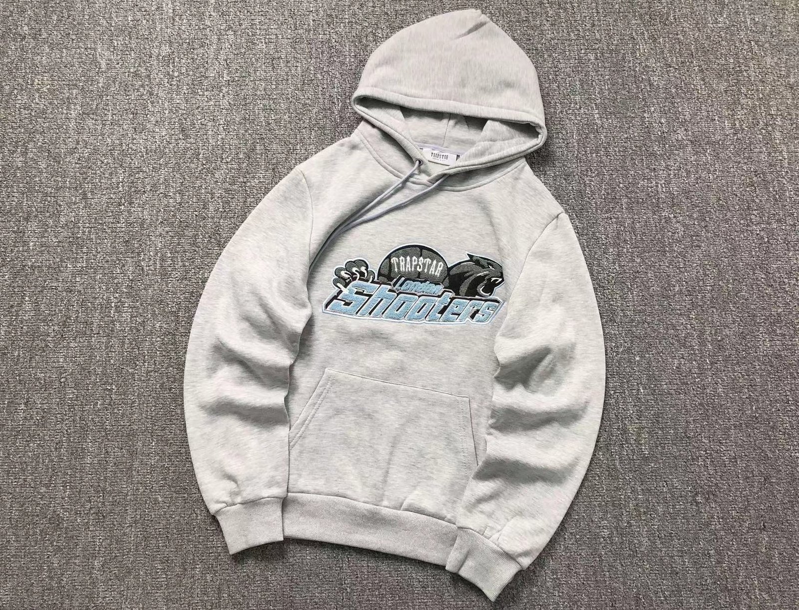 Trapstar Shooters Tracksuit Grey Ice Blue - Image 3