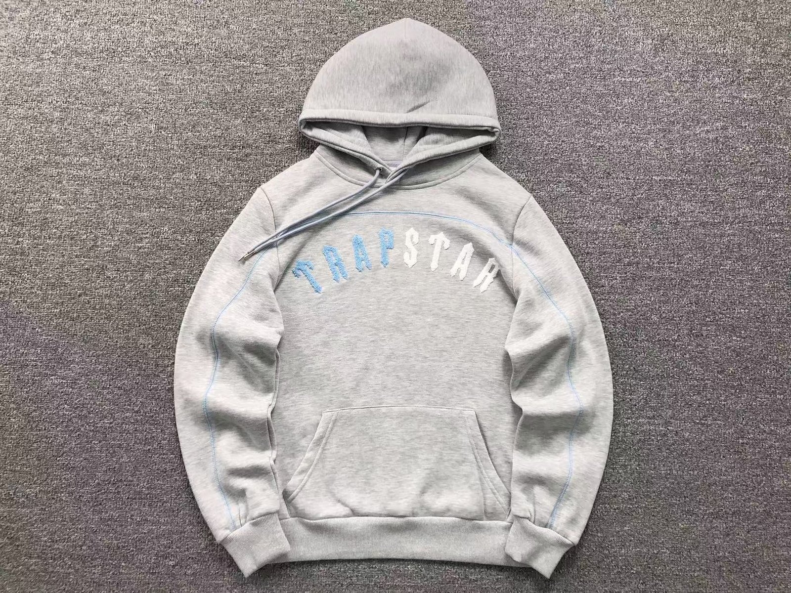 Trapstar Irongate Chenille Arch Tracksuit Grey Ice Blue - Image 3