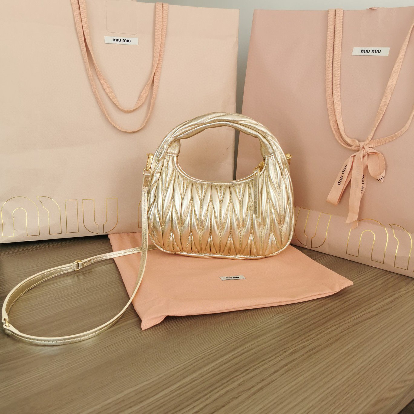 Miu Miu Bag Gold - Image 3