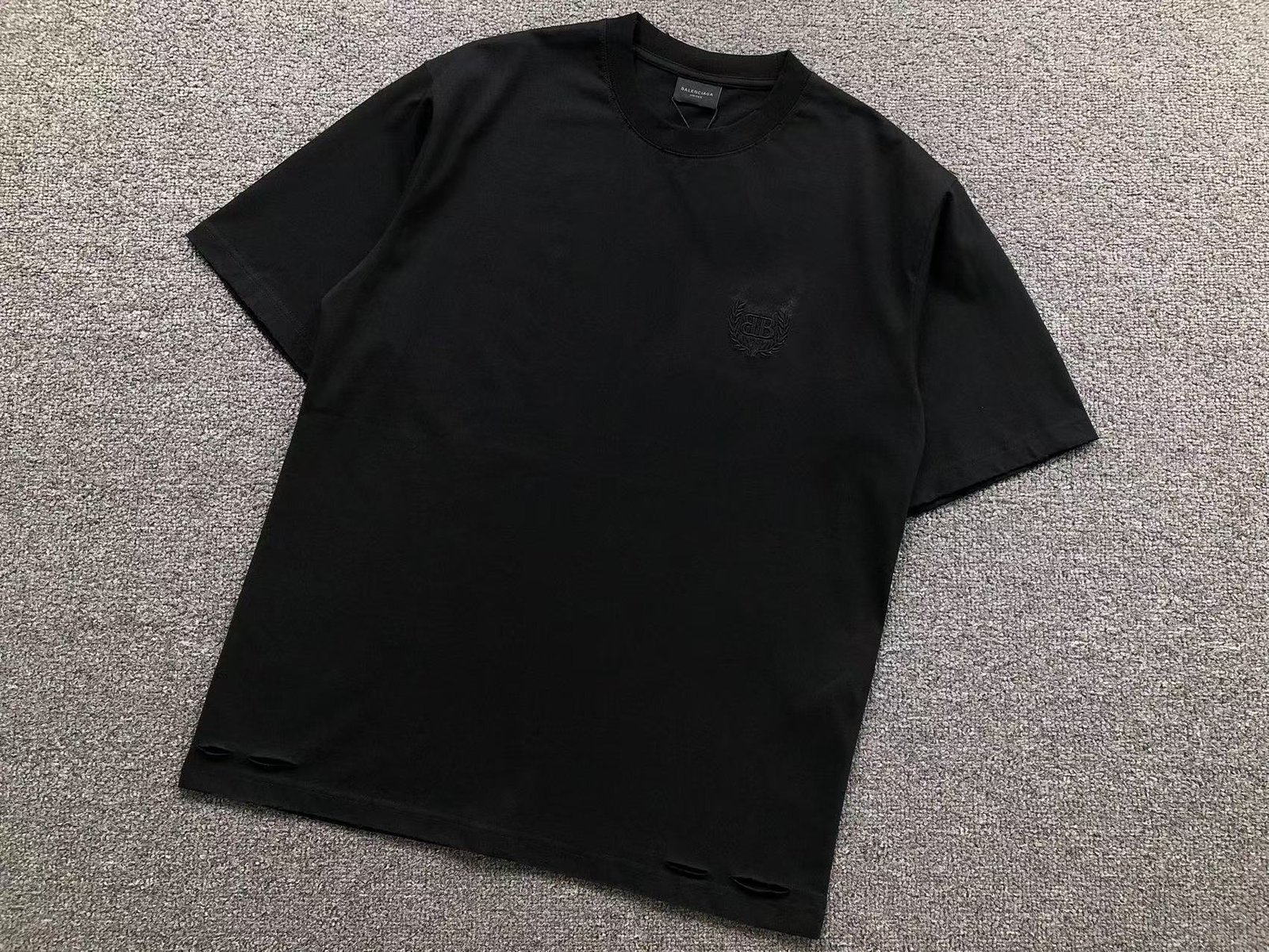 Balenciaga Logo Tshirt Black - Image 3