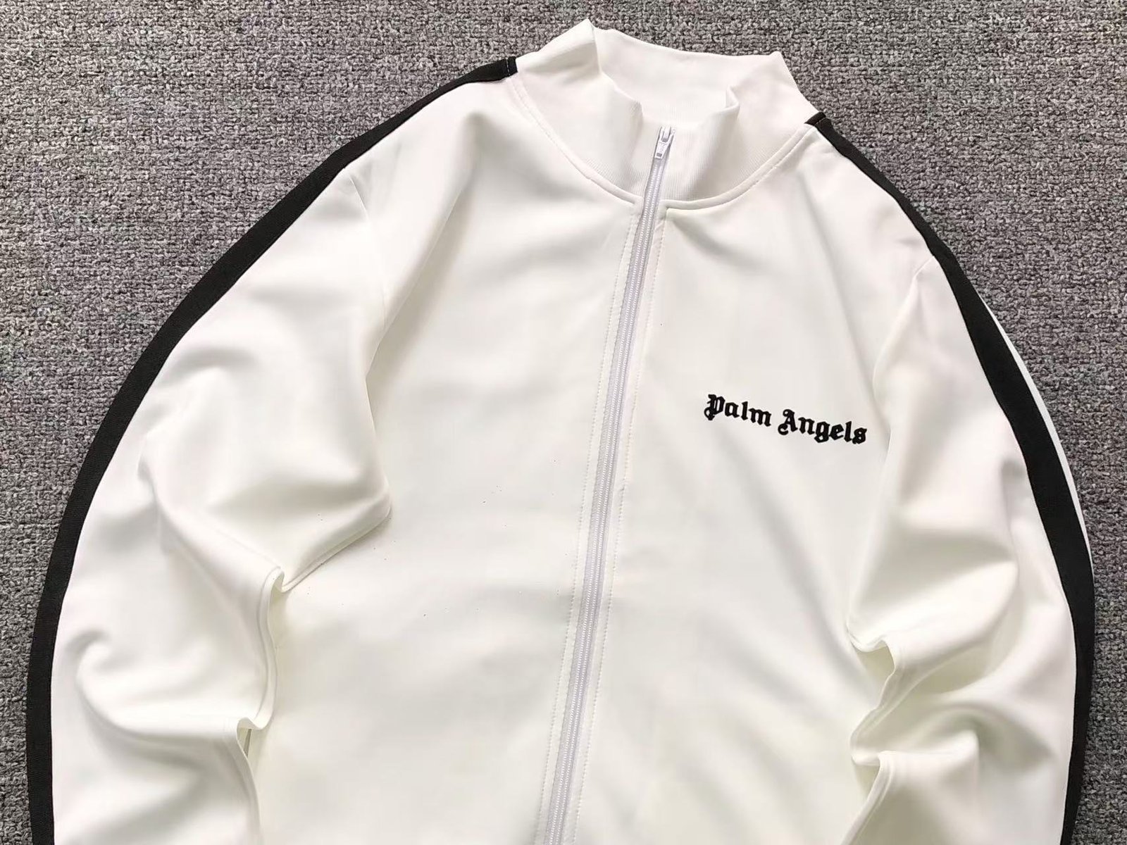 Palm Angels Tracksuit Jacket White - Image 3