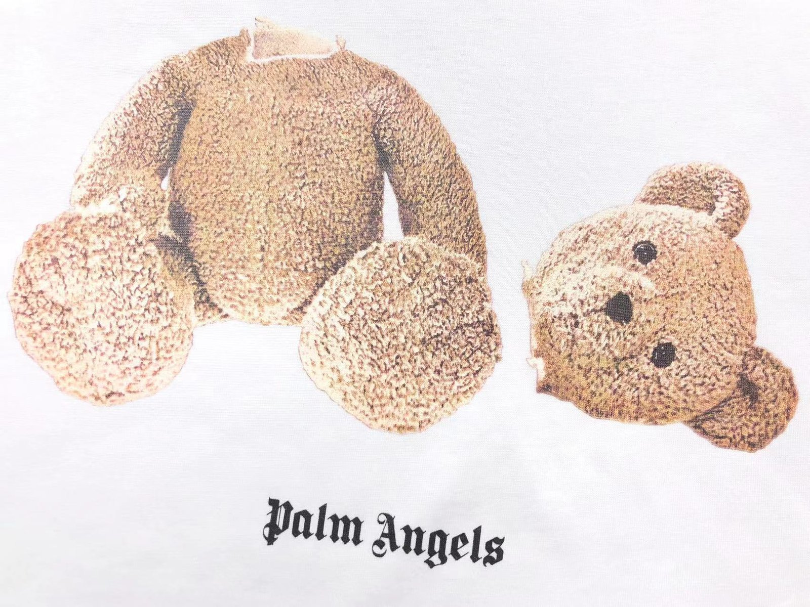 Palm Angels Teddy Tshirt White - Image 3