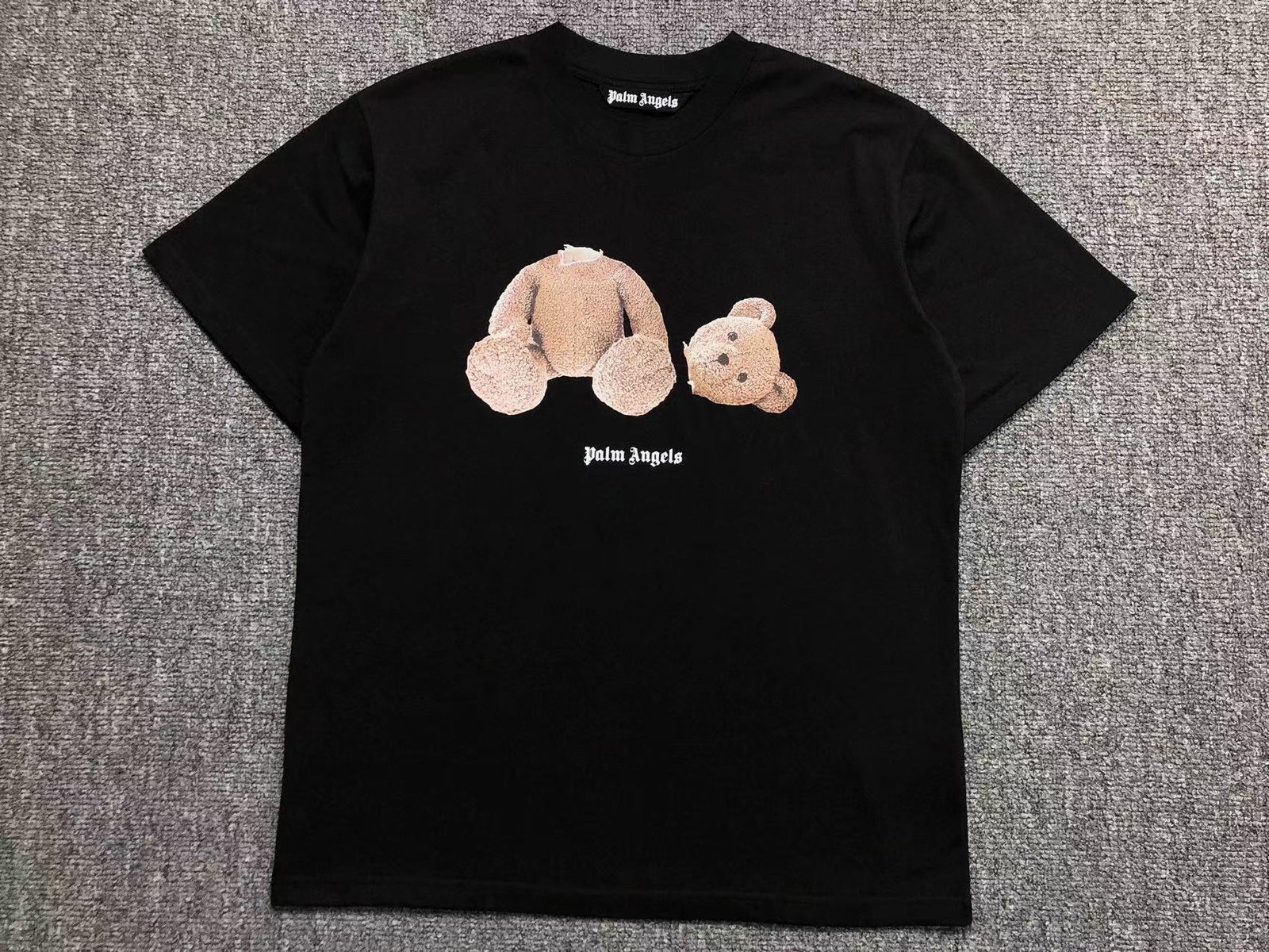 Palm Angels Teddy Tshirt Black - Image 3