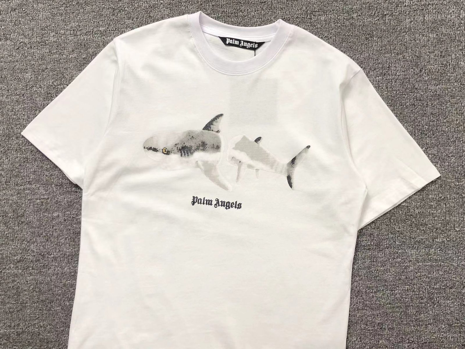 Palm Angels Shark Tshirt White - Image 3