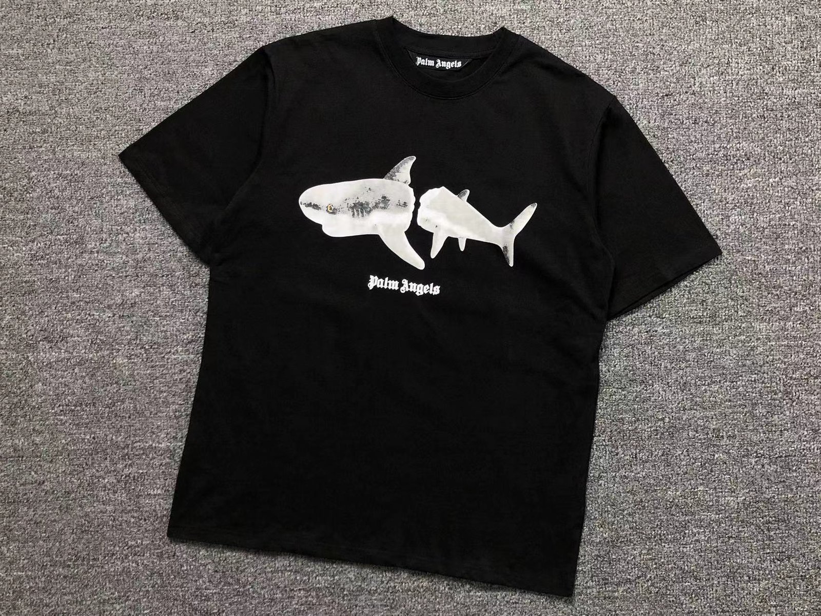 Palm Angels Shark Tshirt Black - Image 3