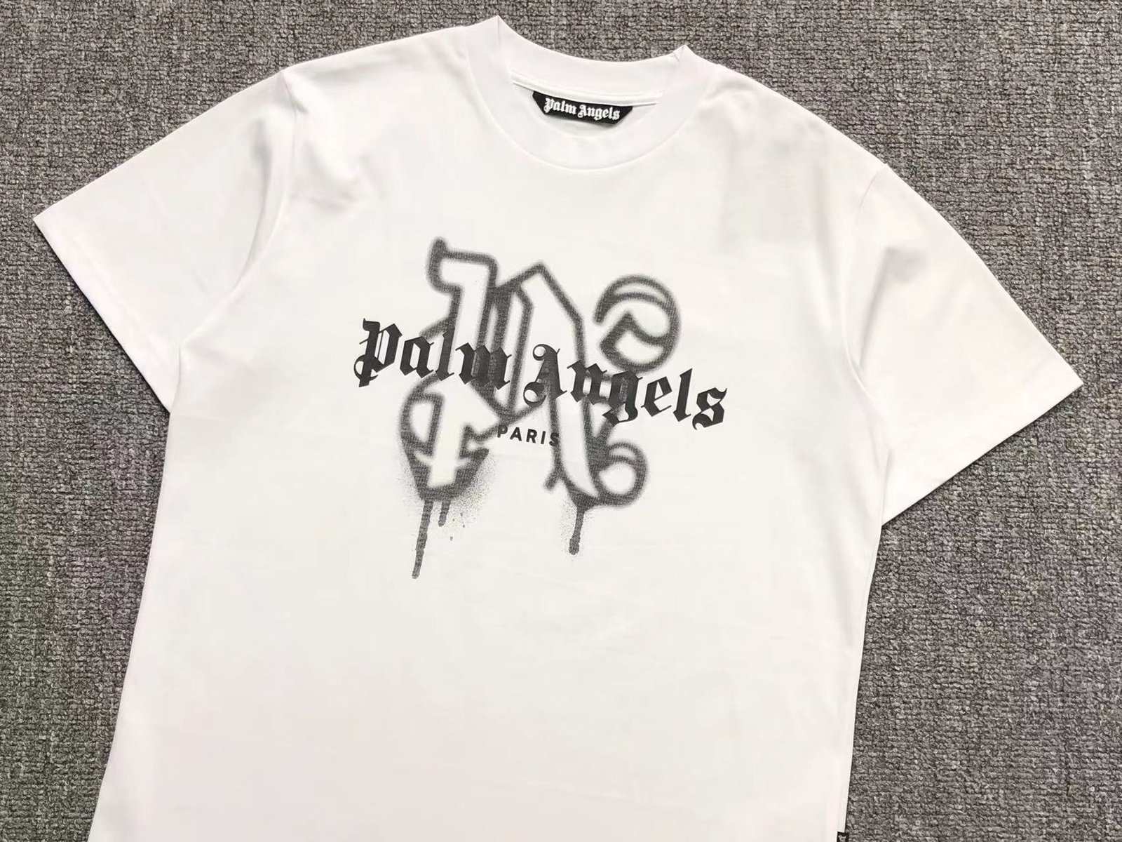 Palm Angels Los Angeles Tshirt White Black - Image 3