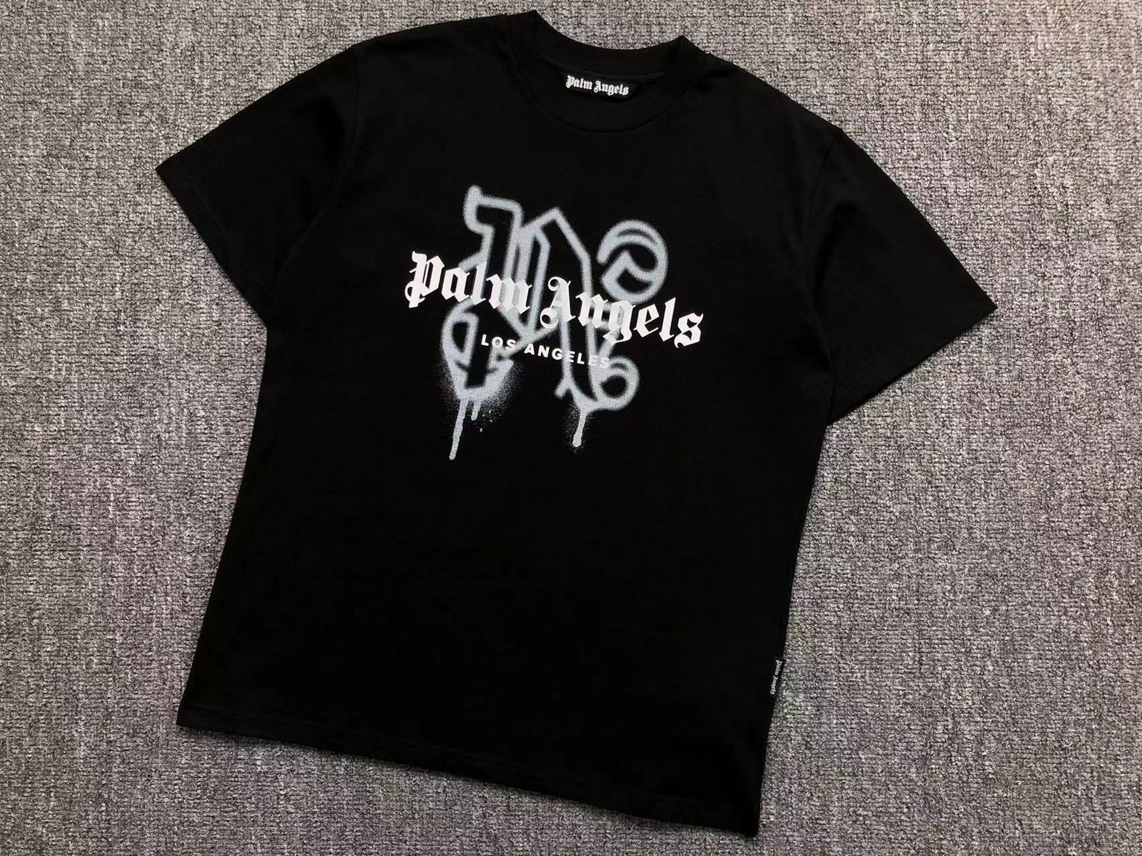 Palm Angels Los Angeles Tshirt Black White - Image 3