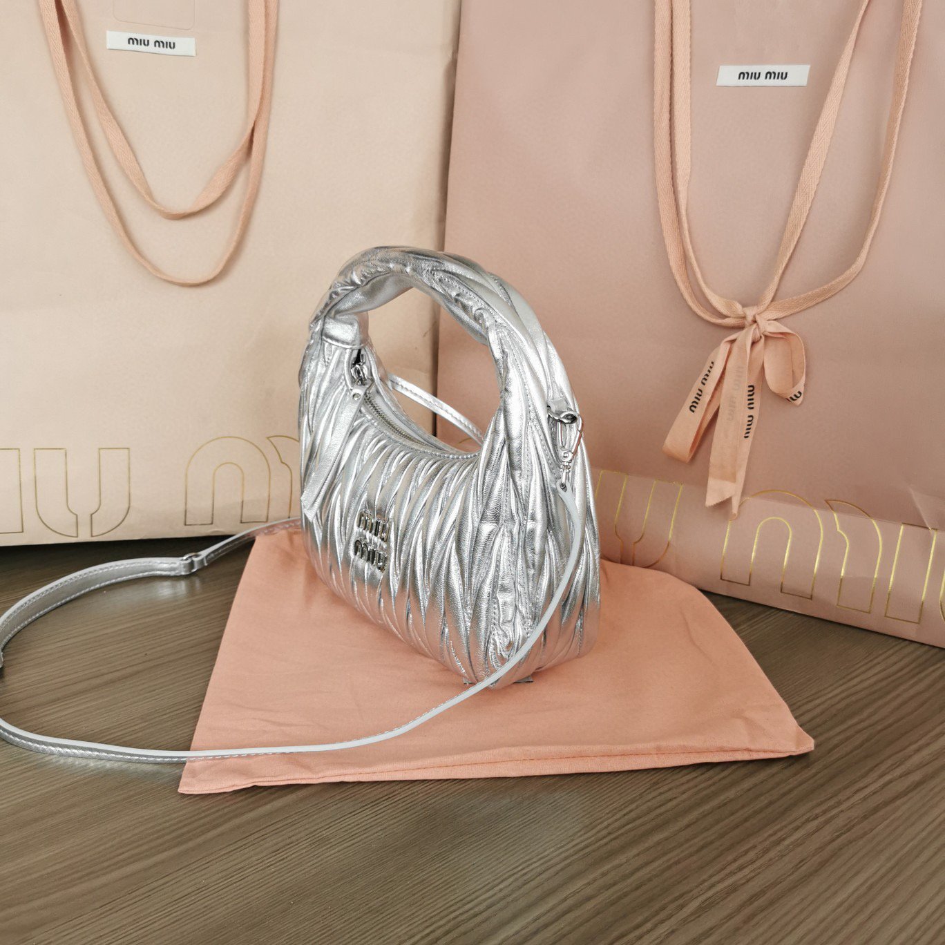 Miu Miu Bag Silver - Image 3
