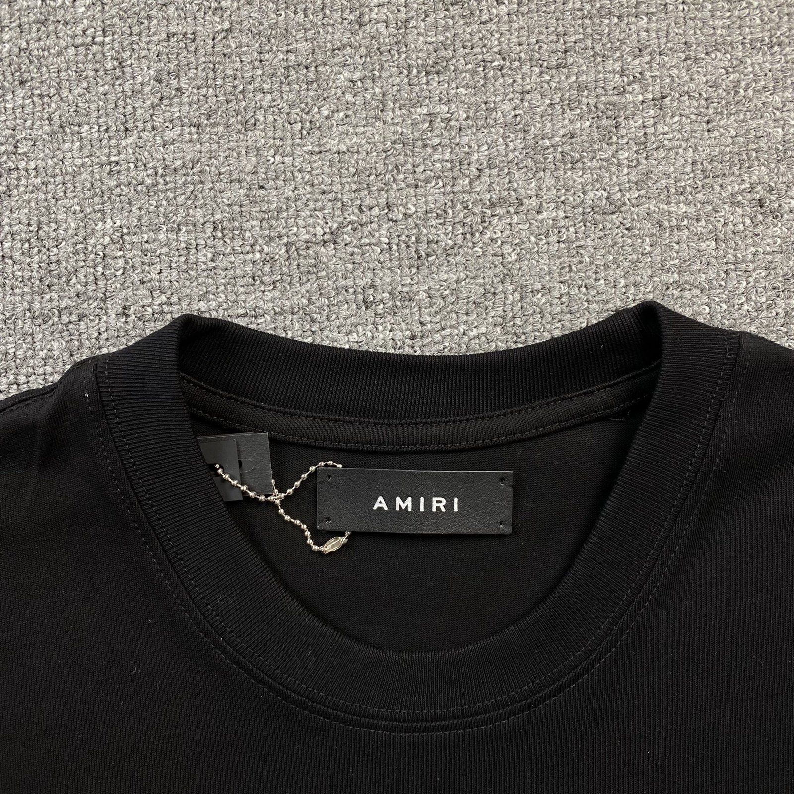 Amiri Bar Logo Tshirt Black - Image 3